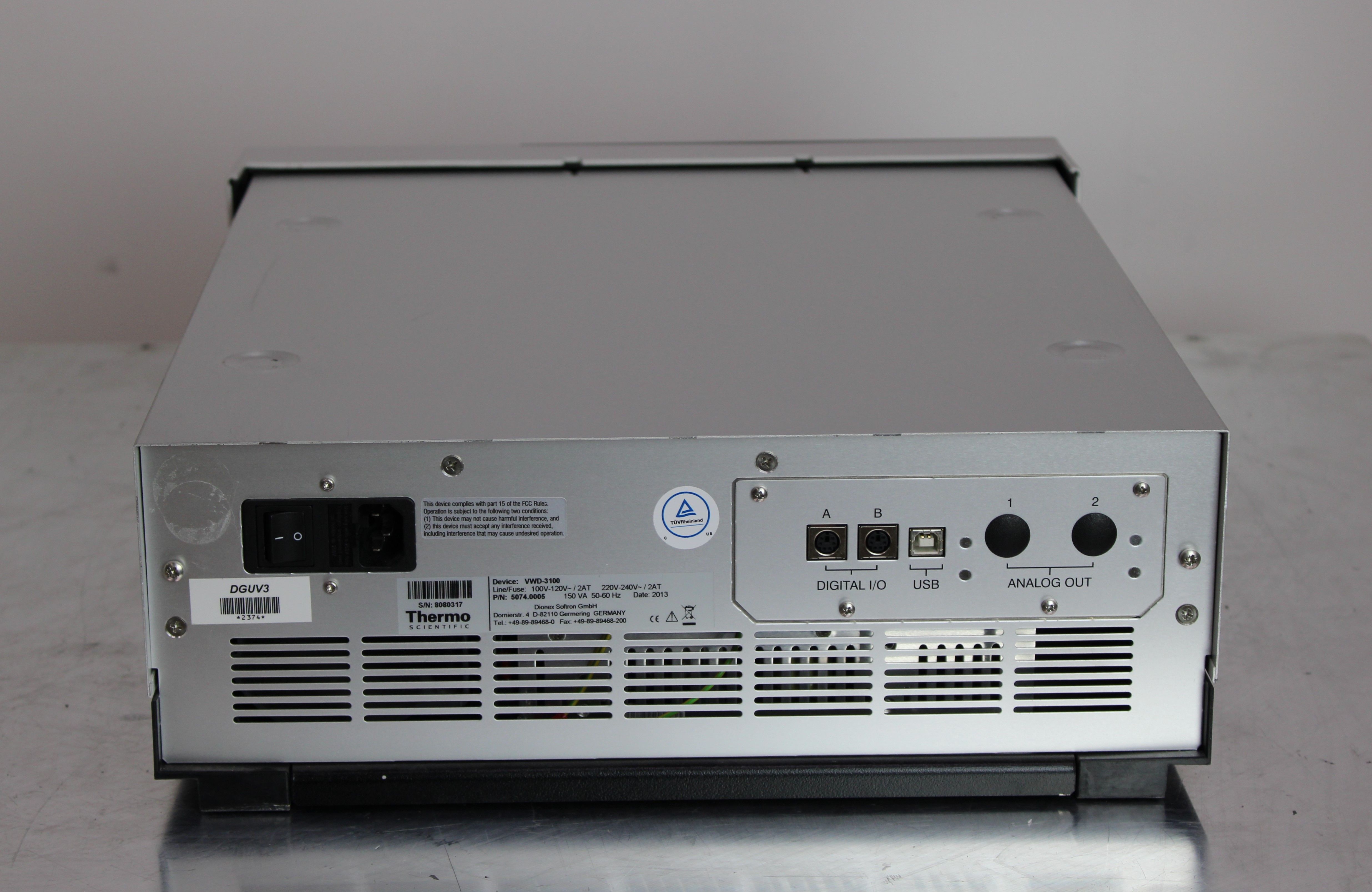 Thermo Dionex UltiMate VWD-3100 UV-Vis Detector High Sensitivity 100Hz Data