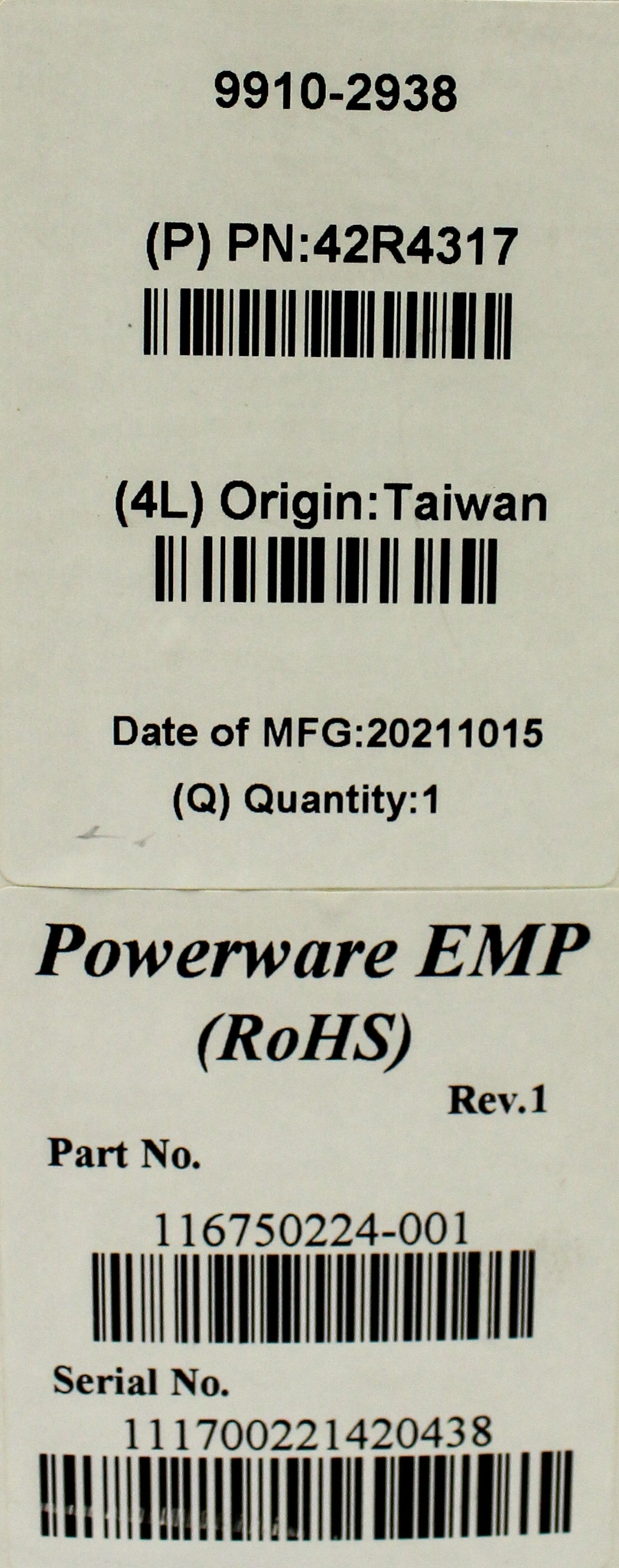 Eaton Powerware 42R4317 Environmental Prober Turn-Key Monitoring System