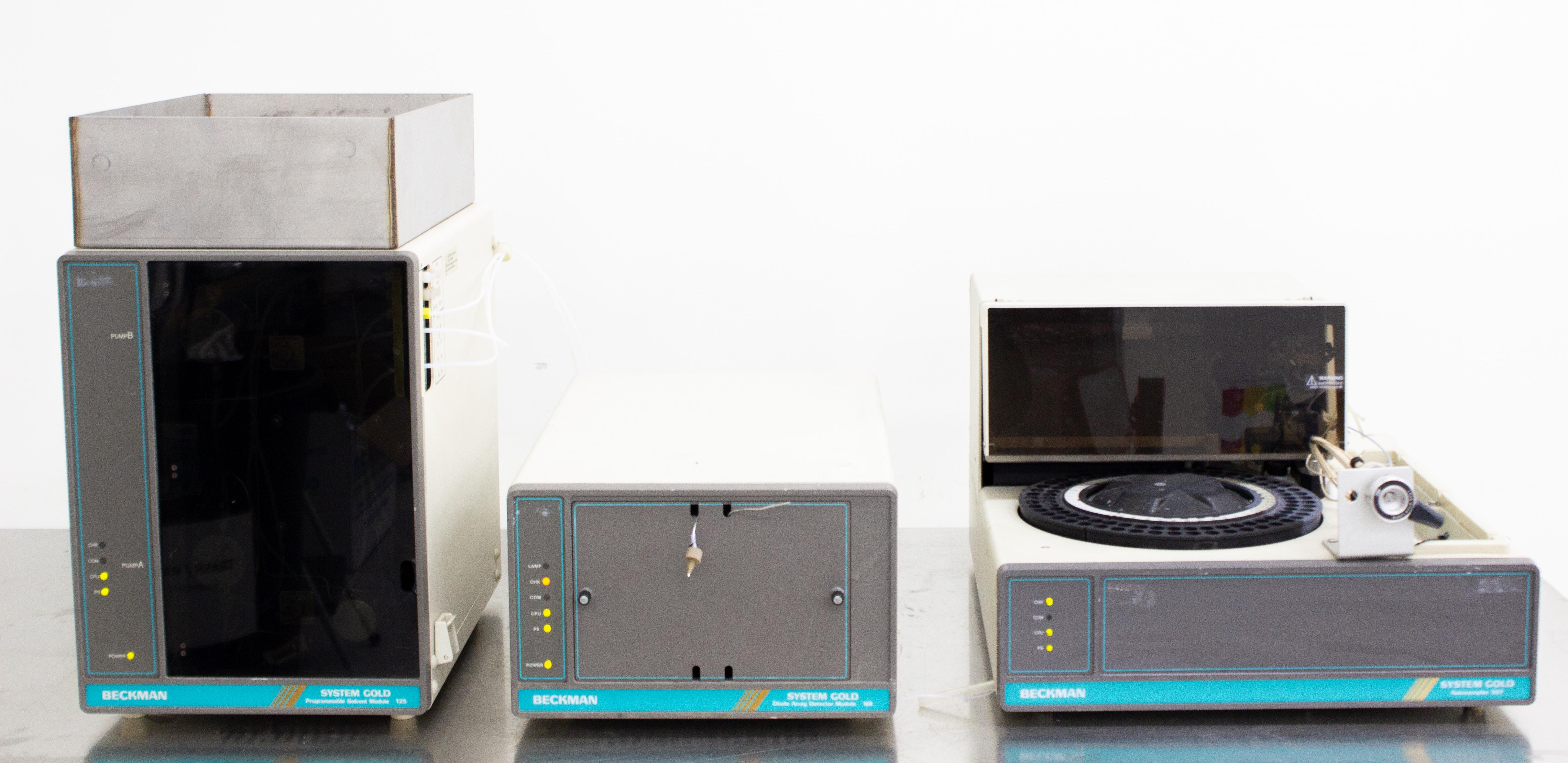 Beckman System Gold HPLC Multimodule 0-6000 psi 190-600 nm Diode Detector