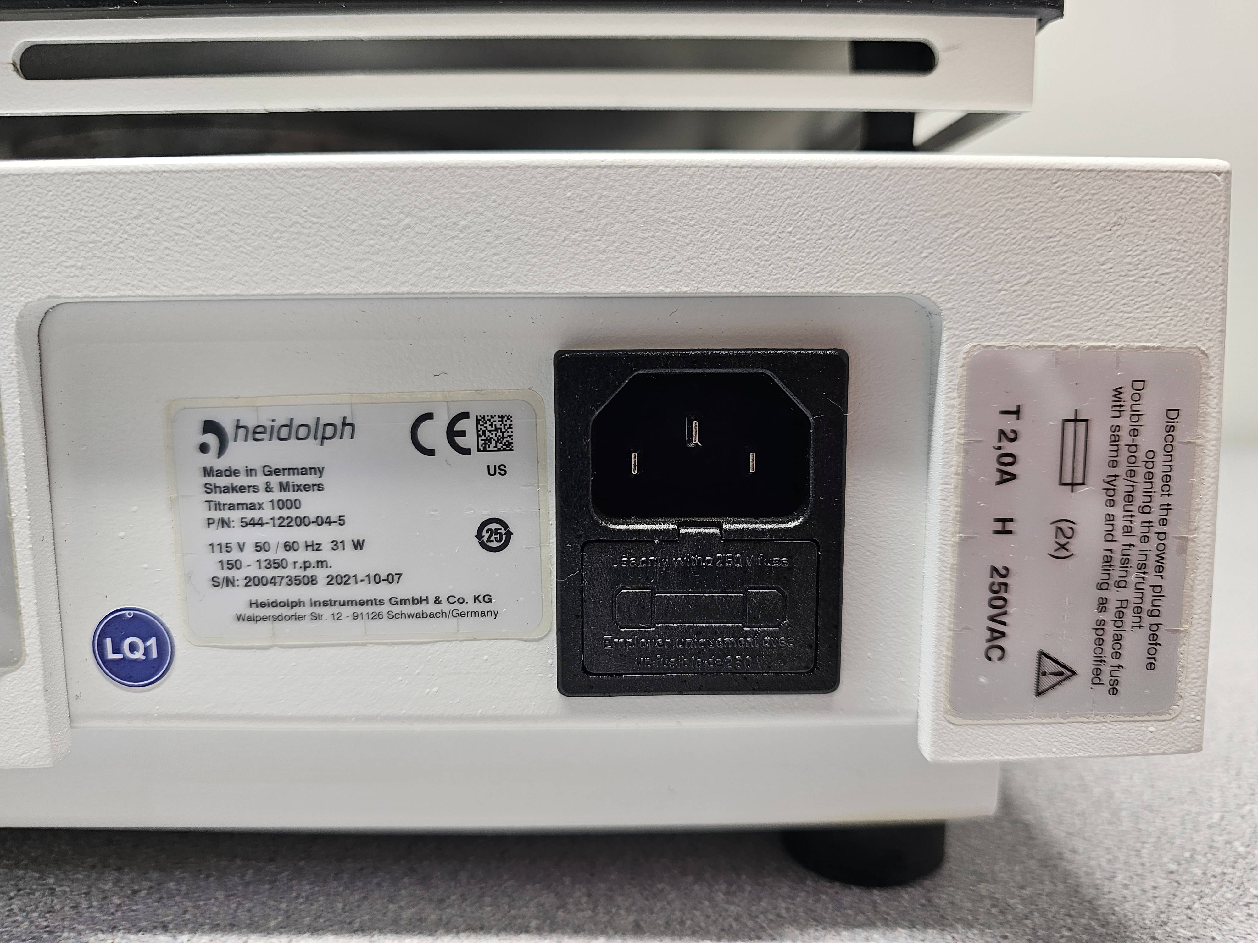 Heidolph Titramax 1000 Incubator Shaker 150-1350 RPM Vibrating Mixers