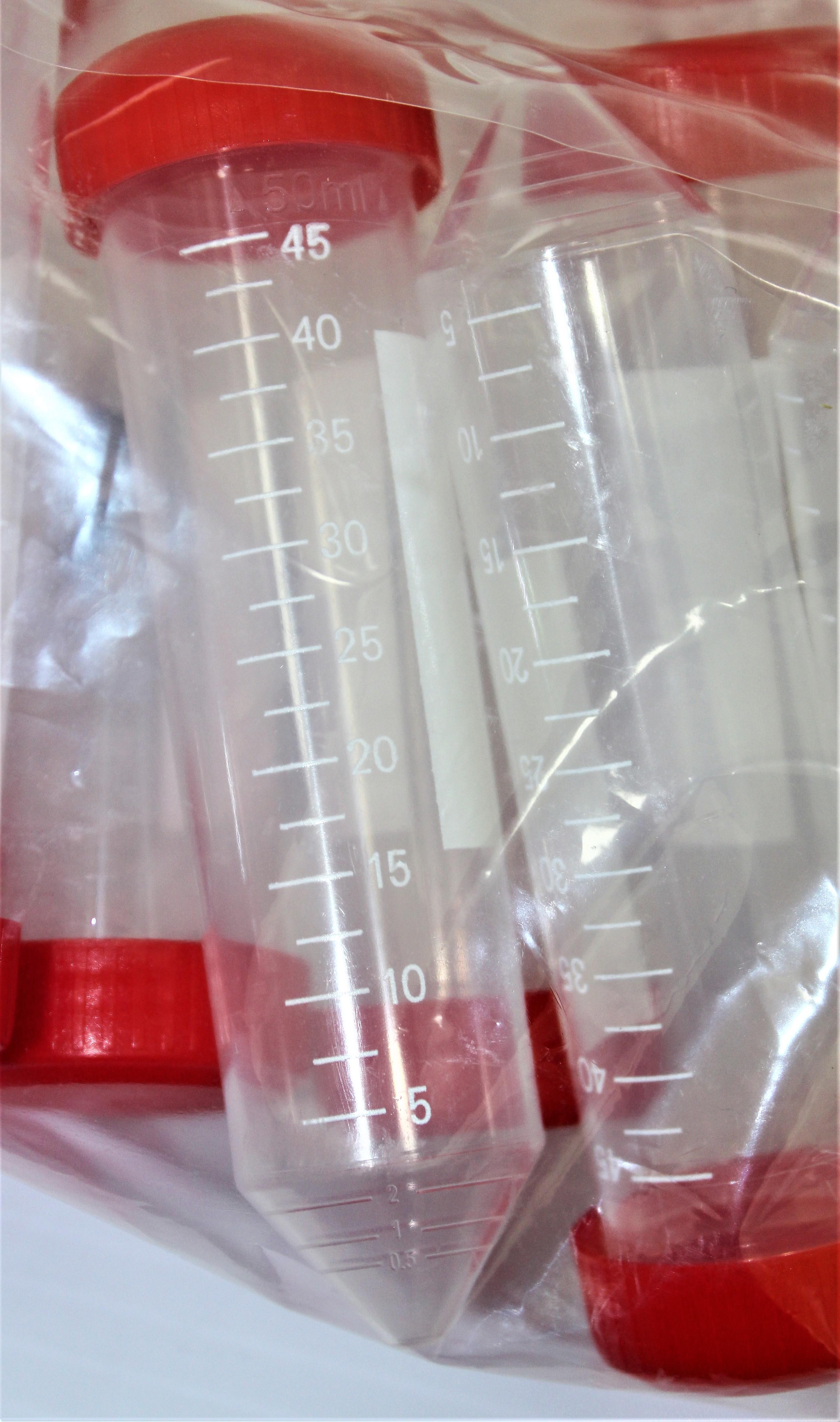 Globe Scientific 50mL Centrifuge Tubes Accessory w/ Leak Resistant Cap