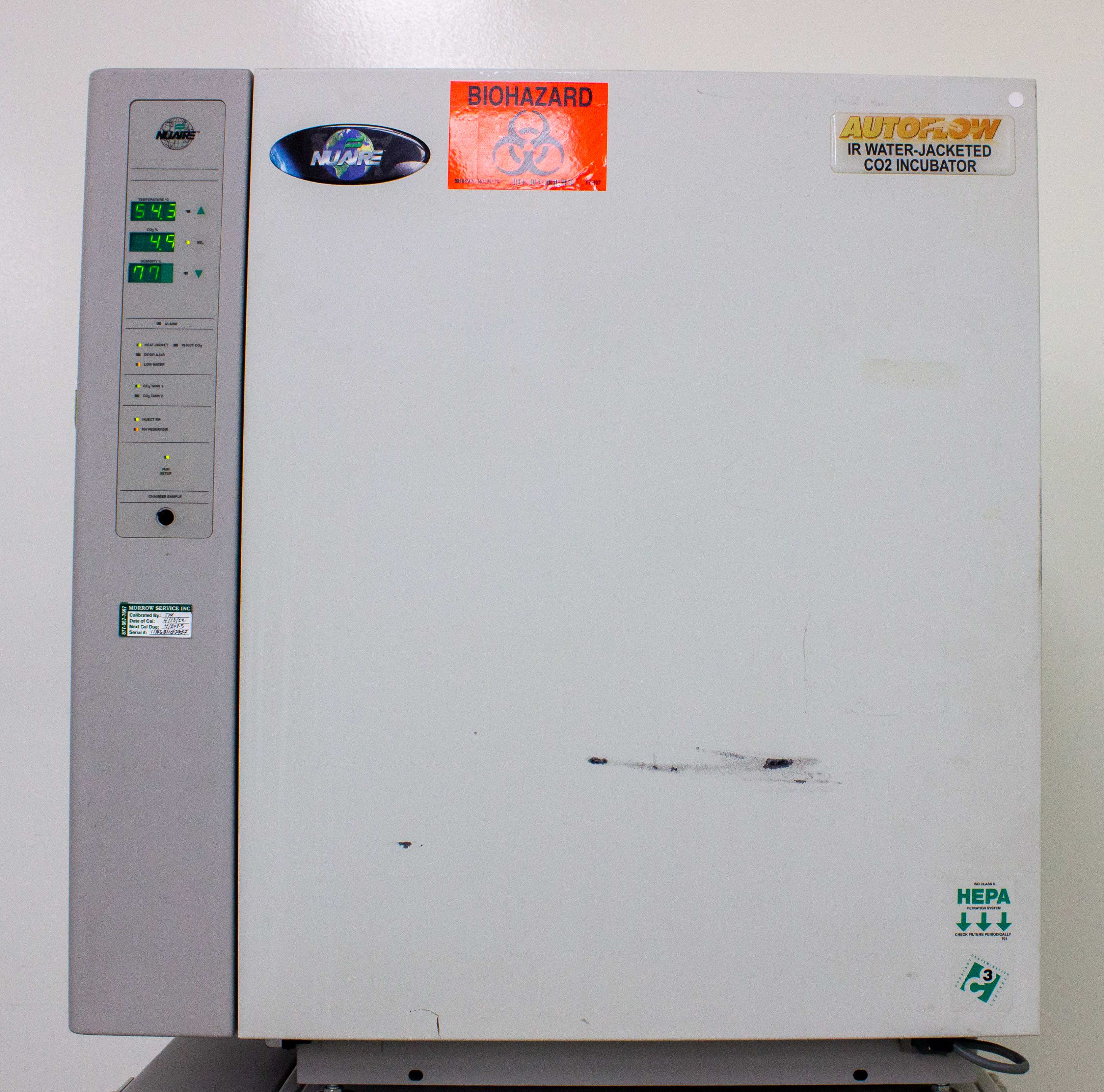 NuAire NU-4850 CO2 Incubator with 20 Gallon Water Jacket Used VG Condition