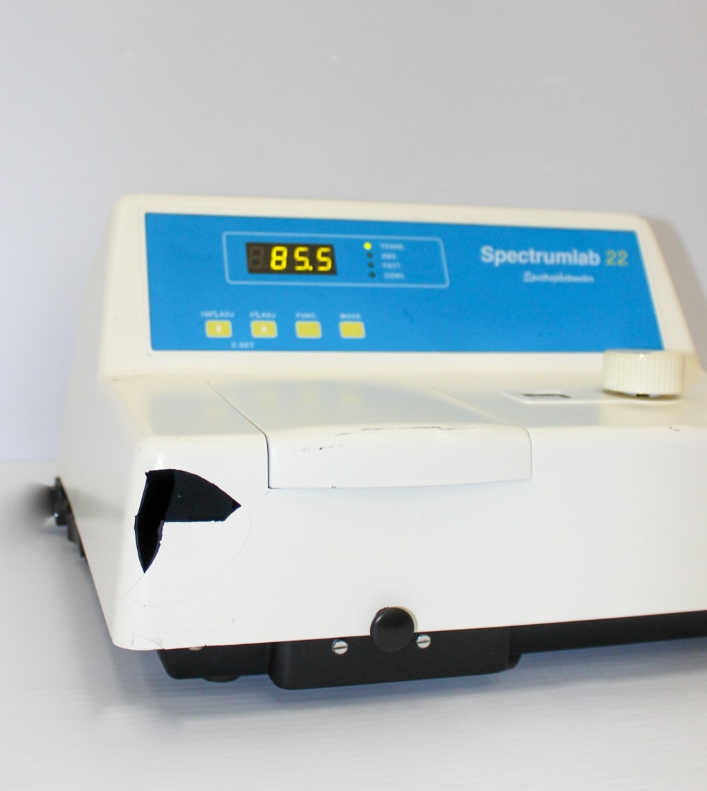 Spectrum Spectrumlab 22 Spectrophotometer Visible 340-1000nm Tested Used