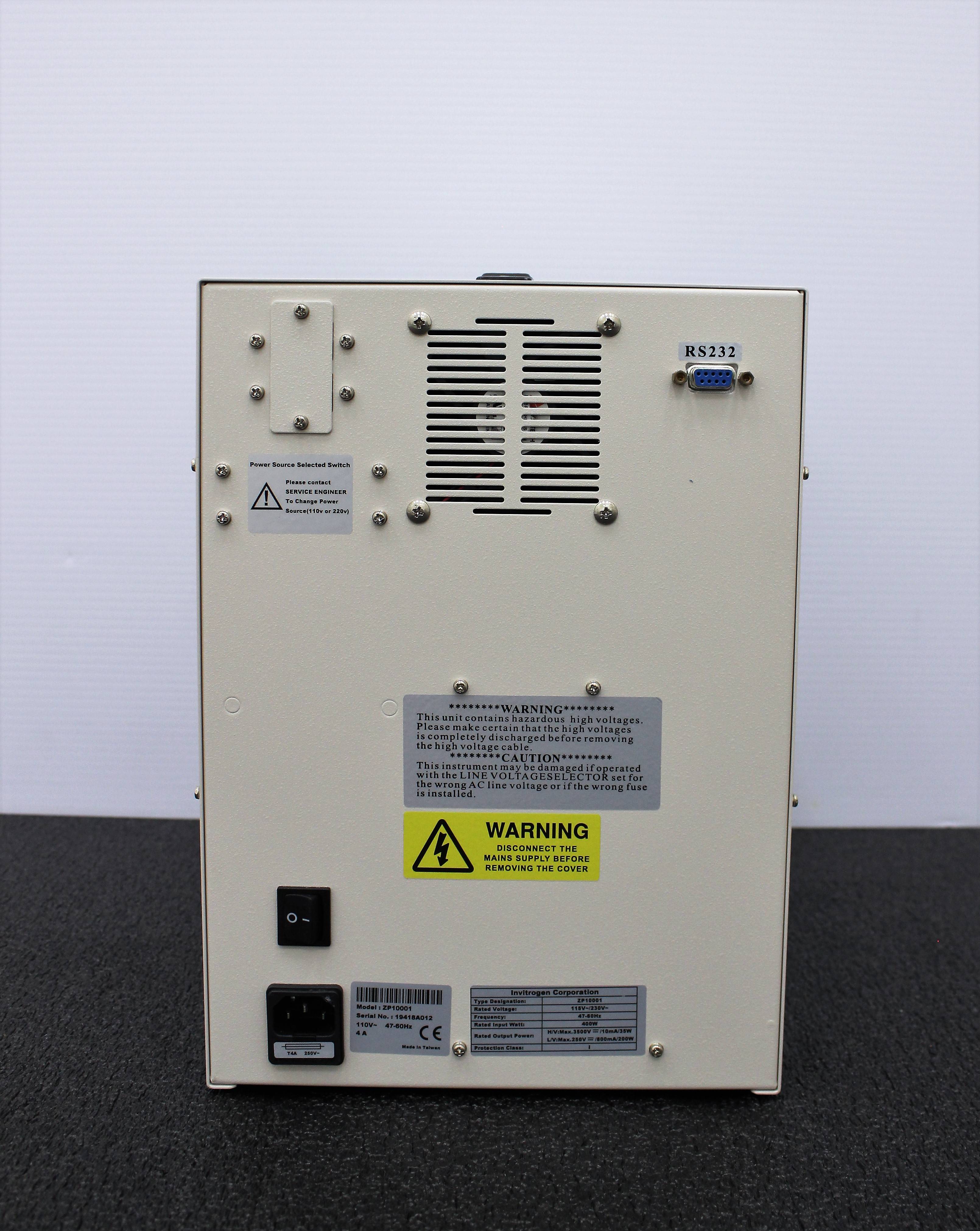 Invitrogen ZP10001 Dual Power Supply Electrophoresis High/Low Voltage