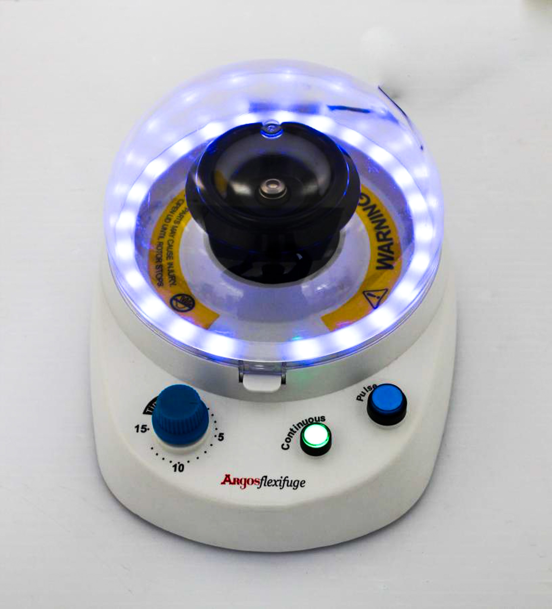 Argos Flexifuge Flexifuge Benchtop Centrifuge Colorful LED Lights 5mL Tubes