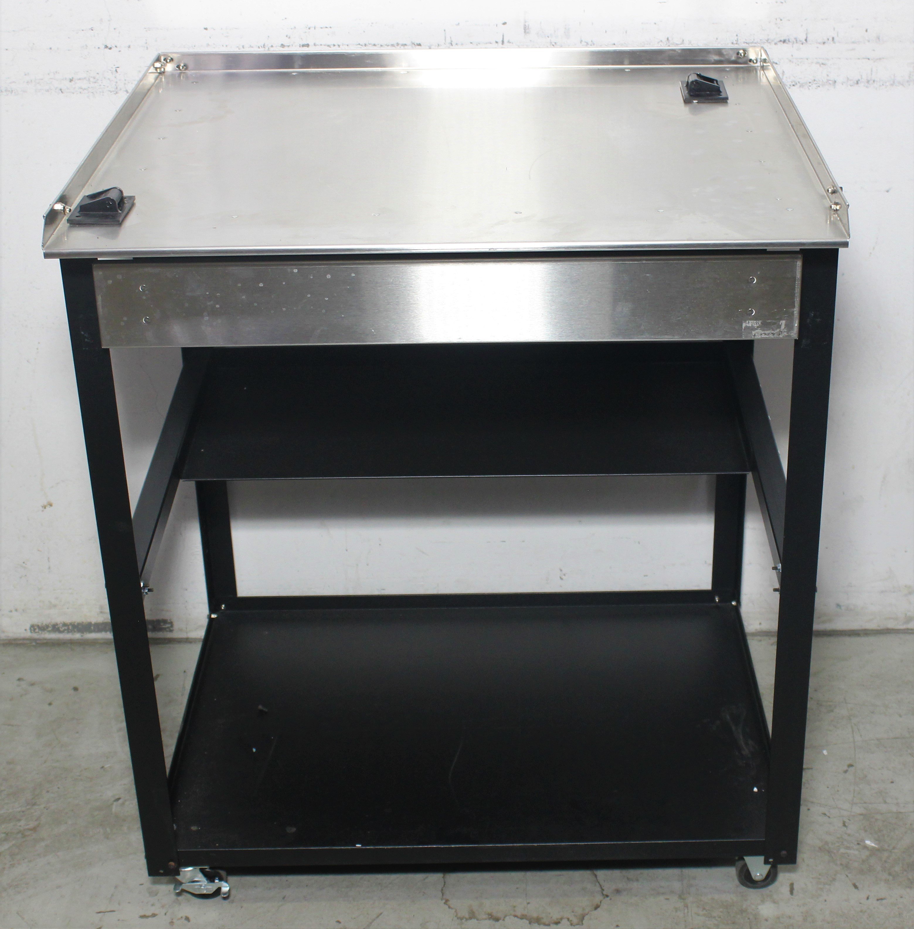 UVP 98-0077-01 Lab PCR Cabinet Table Stainless Locking Casters Antimicrobial