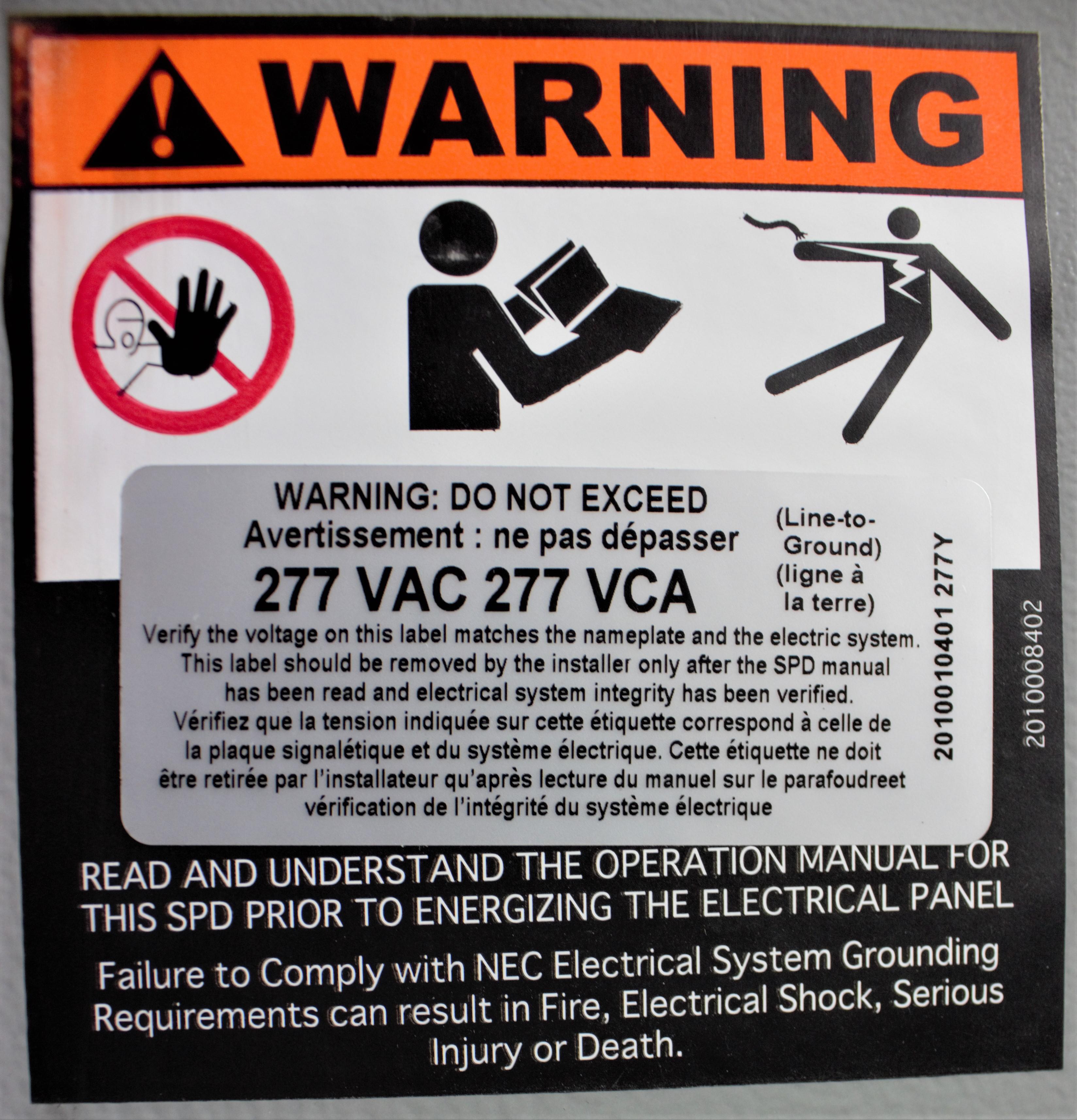 ABB Spectra Series Switchboard Group Mounted Circuit Breakers Unit 277V/480V