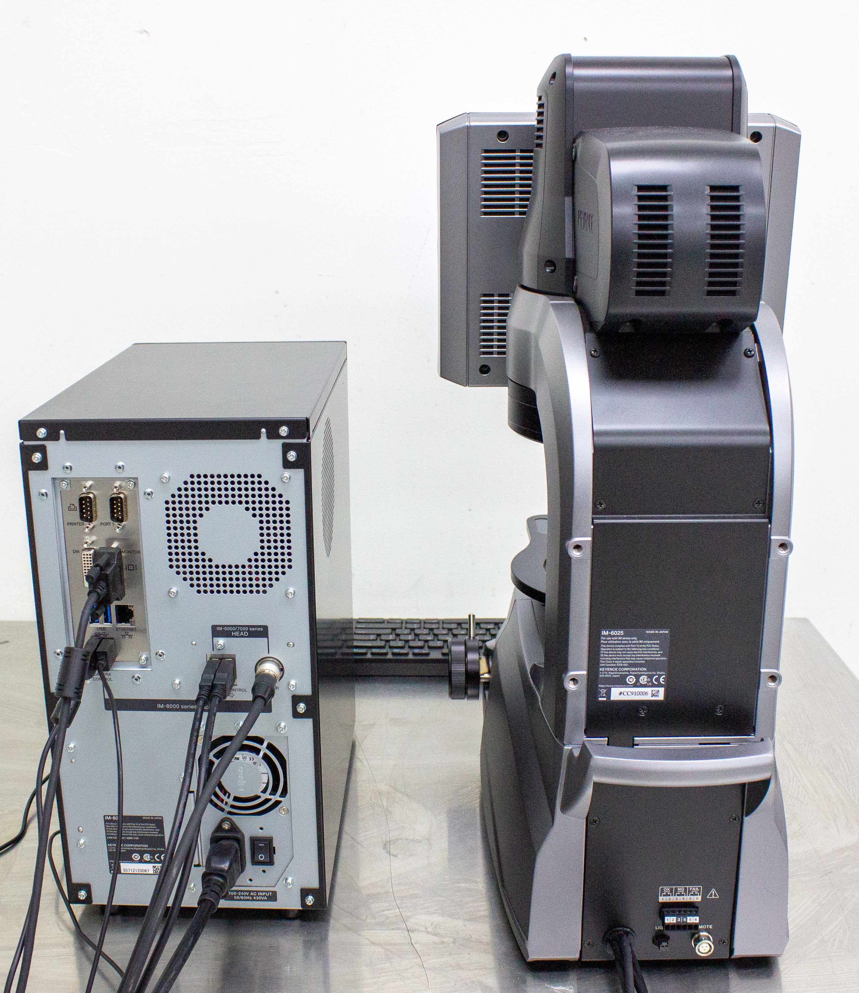 Keyence IM-6025 IM-8001 Image Dimension Measurement Faster Precise Used