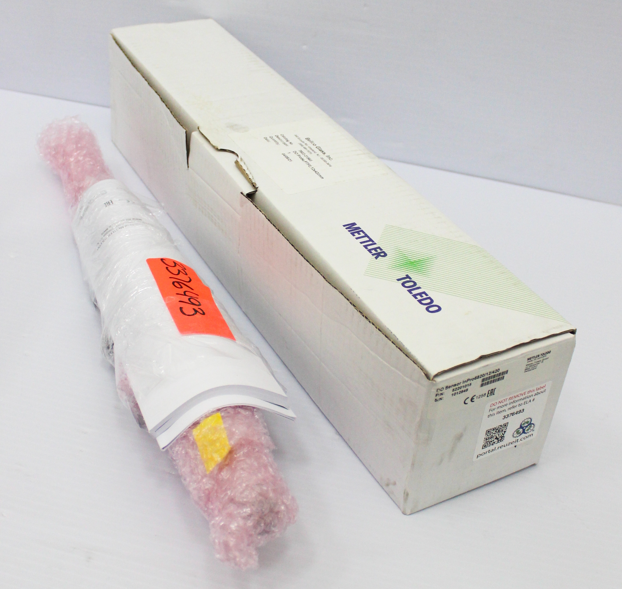 Mettler InPro6820 DO Sensor Dissolved Oxygen Probe Hygienic Applications Integrate