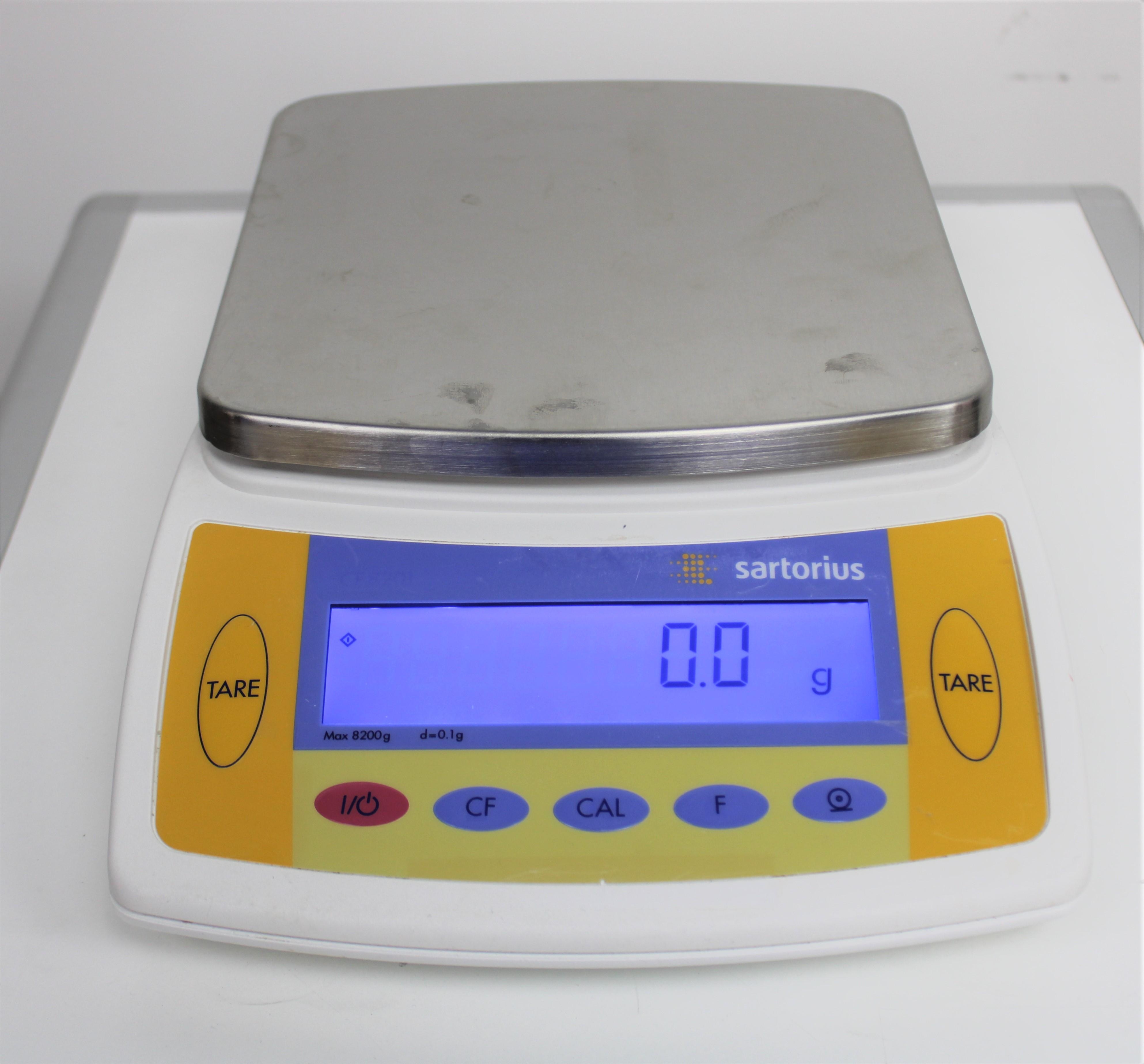Sartorius CP8201 Precision Bench Scale 8200g x 0.1g Accuracy Motorized Calibration
