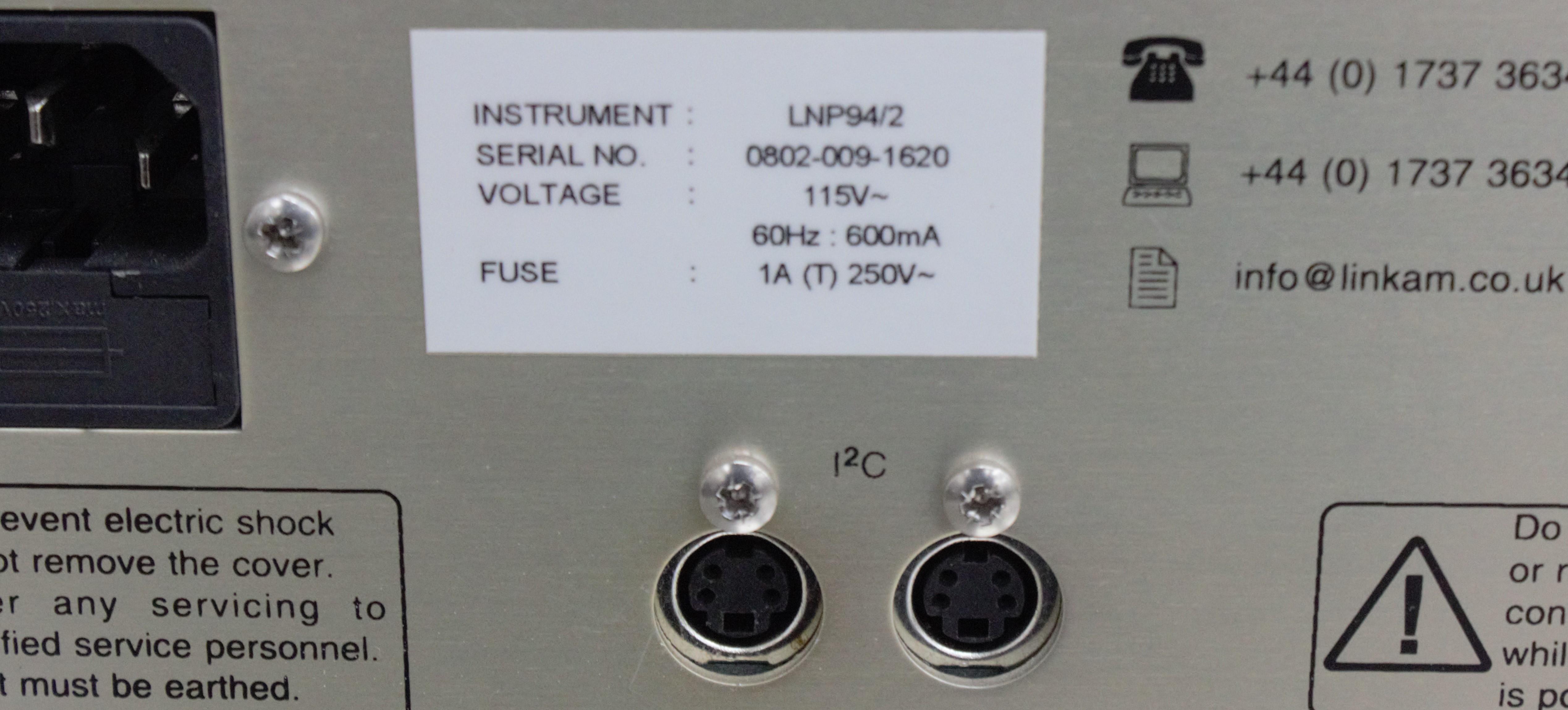 Linkam VC94 LNP94/2 TMS94 Controller Chiller 120V Used Minor Defects