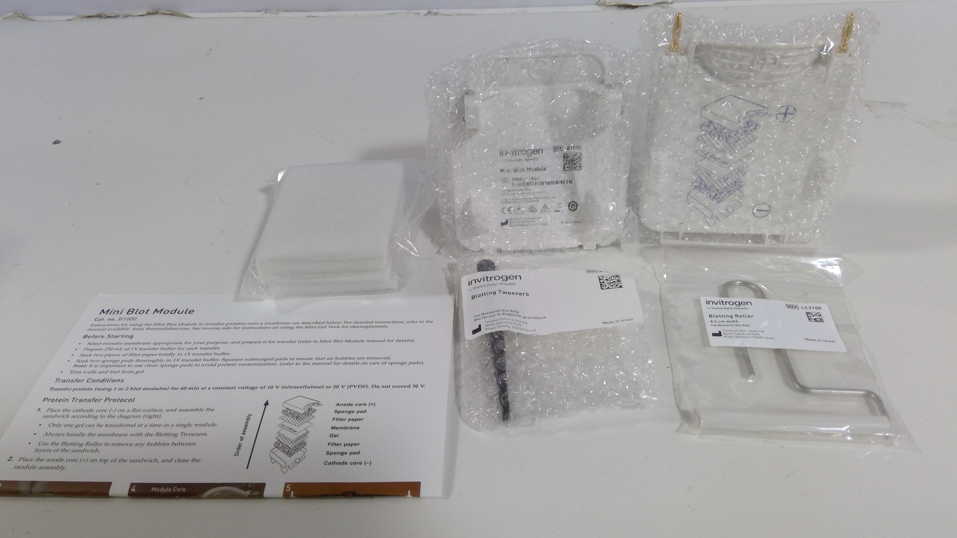 Invitrogen B1000 Mini Blot Module for Mini Gel Tank, Wet Transfer Device New