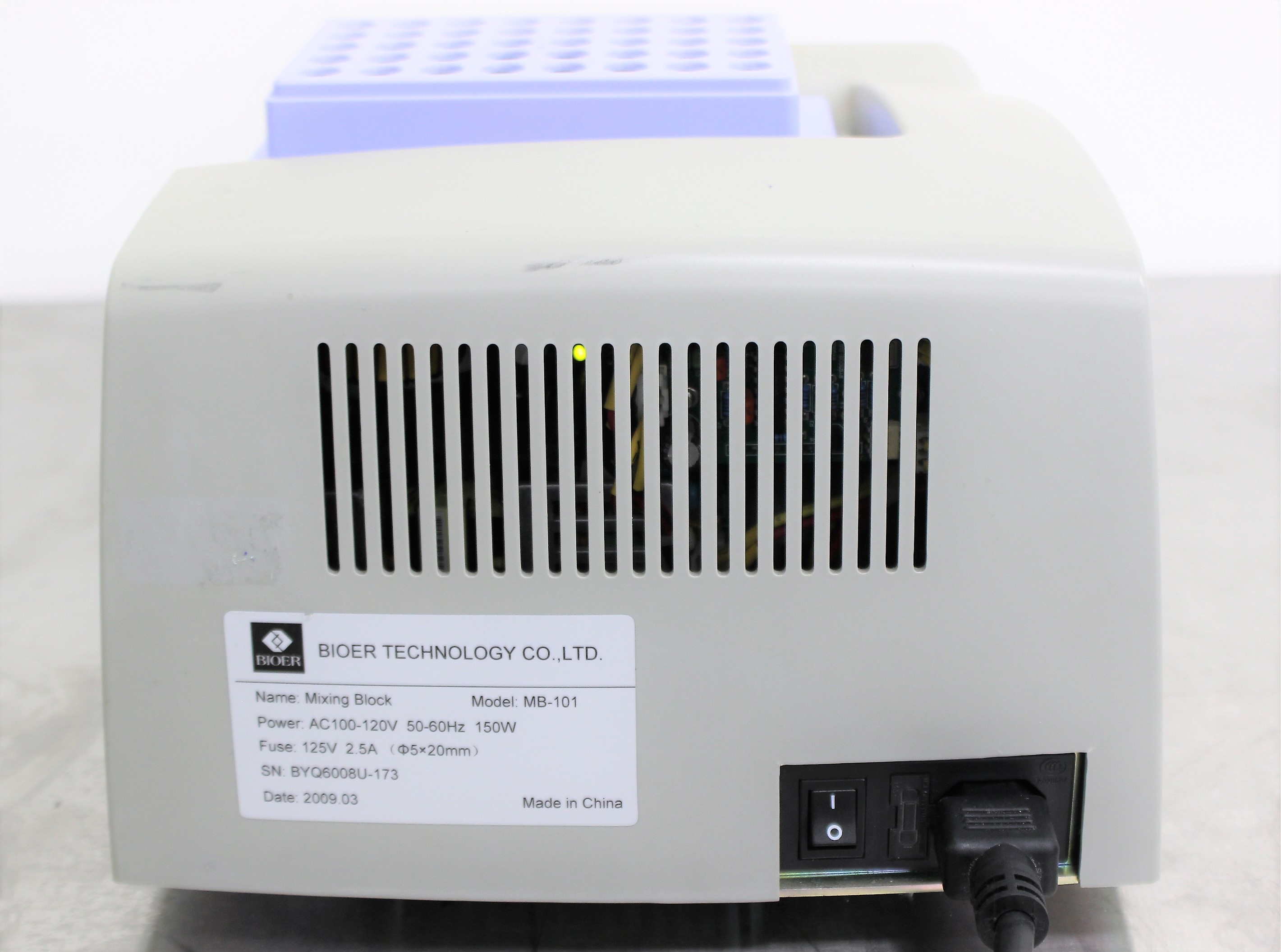 Bioer MB-101 ThermoCell Mixing Block Used 300-1500 RPM RT-14C to 100C