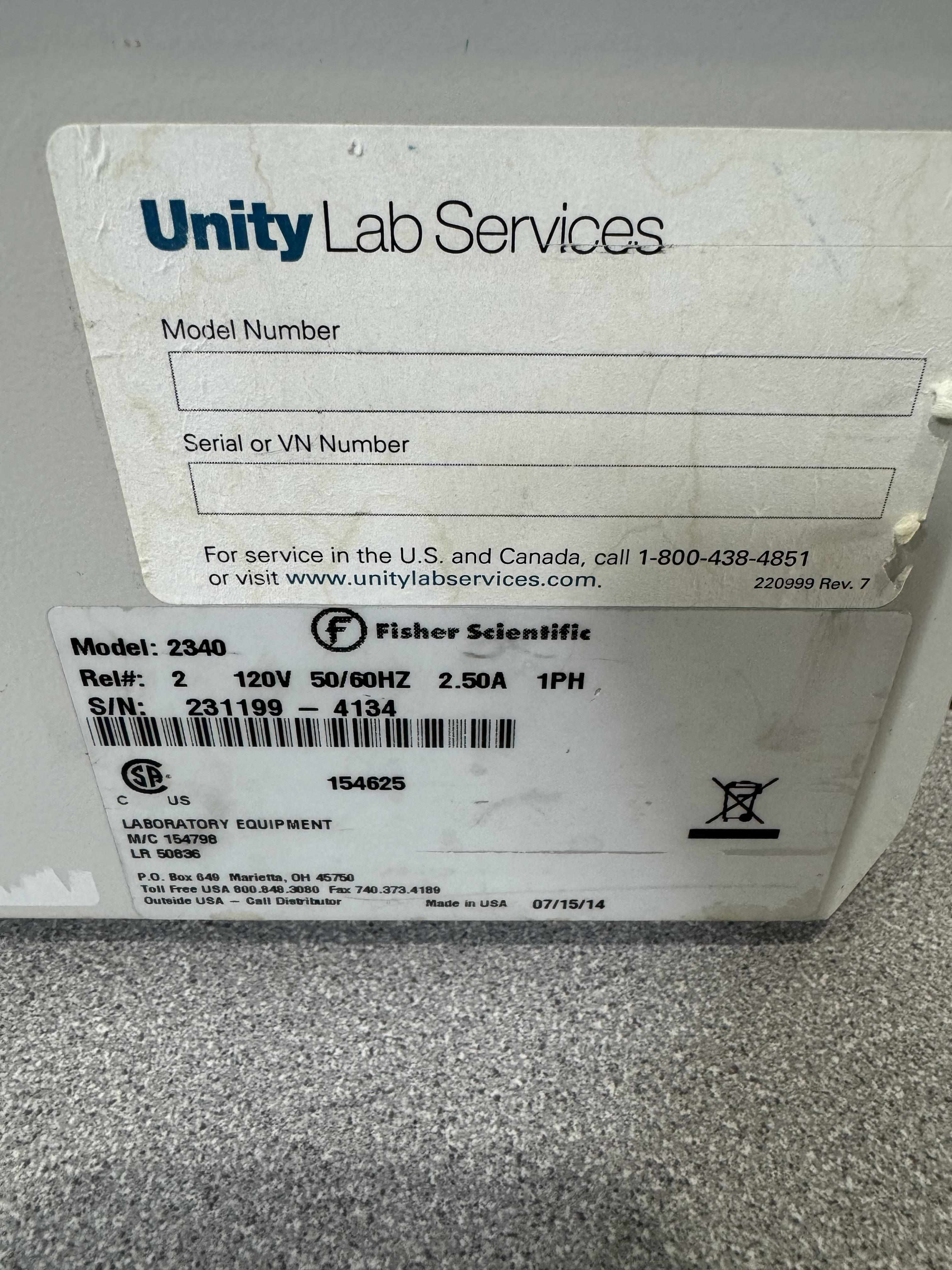 Fisher Isotemp 2340 Digital Water Bath Temp Range 100C Capacity 5L Used