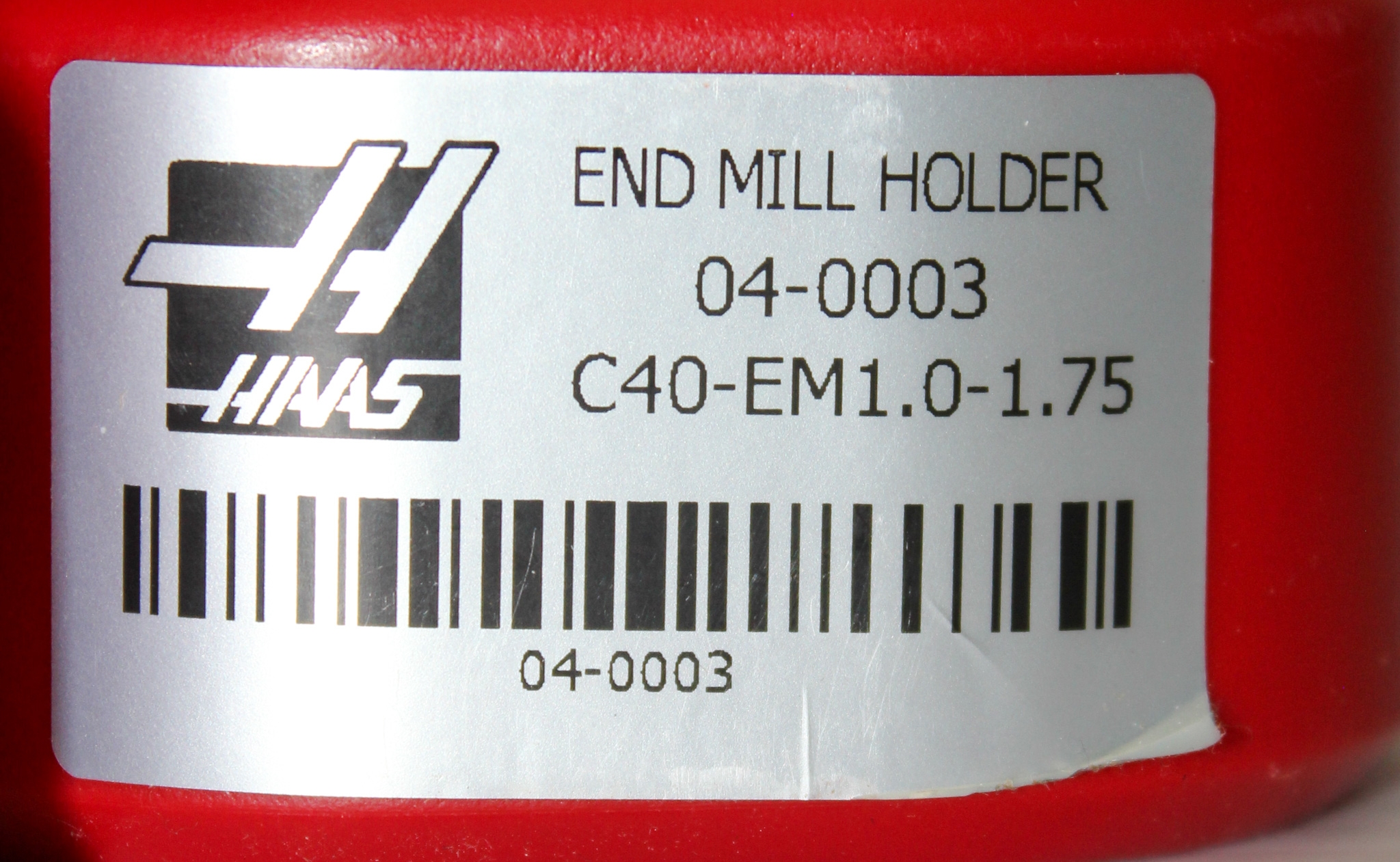 Haas CT40 Milling Toolholding End Mill Holder Turnkey - 20,000 RPM