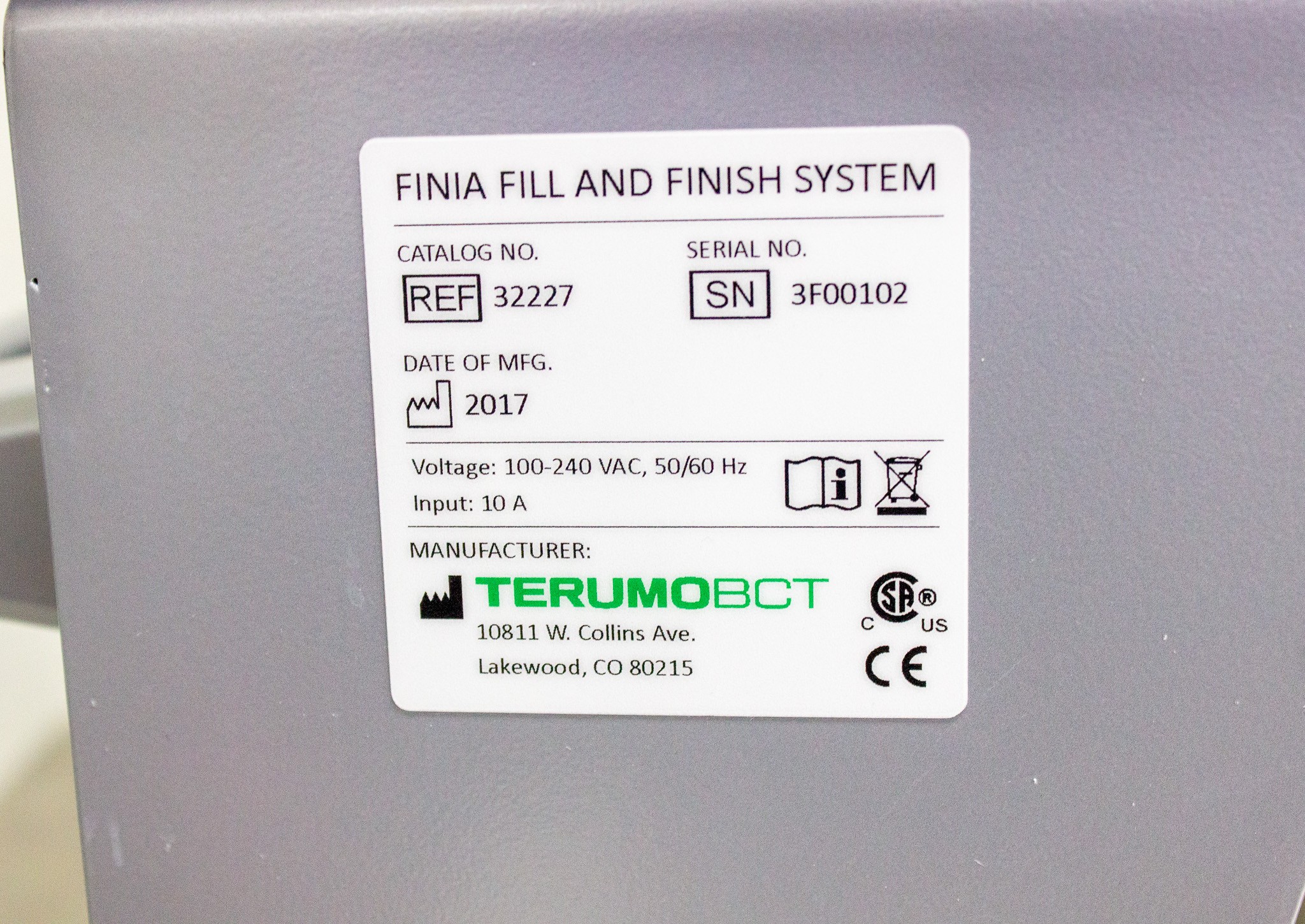 Terumo Finia Fill and Finish System for Cell and Gene Therapy Automation