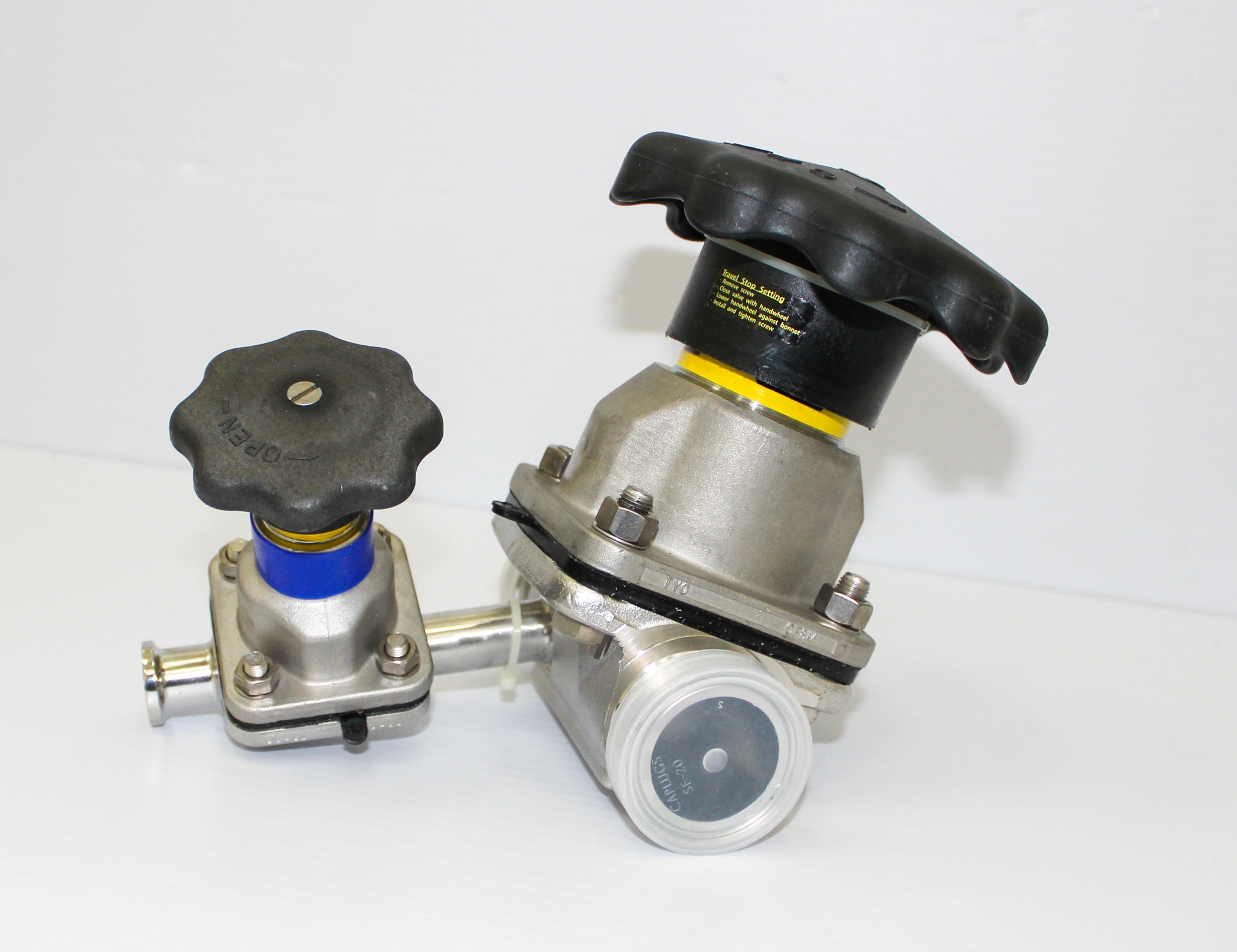 Sanitary Green Bin Diaphragm Valve System Manual Operated Pharma Use