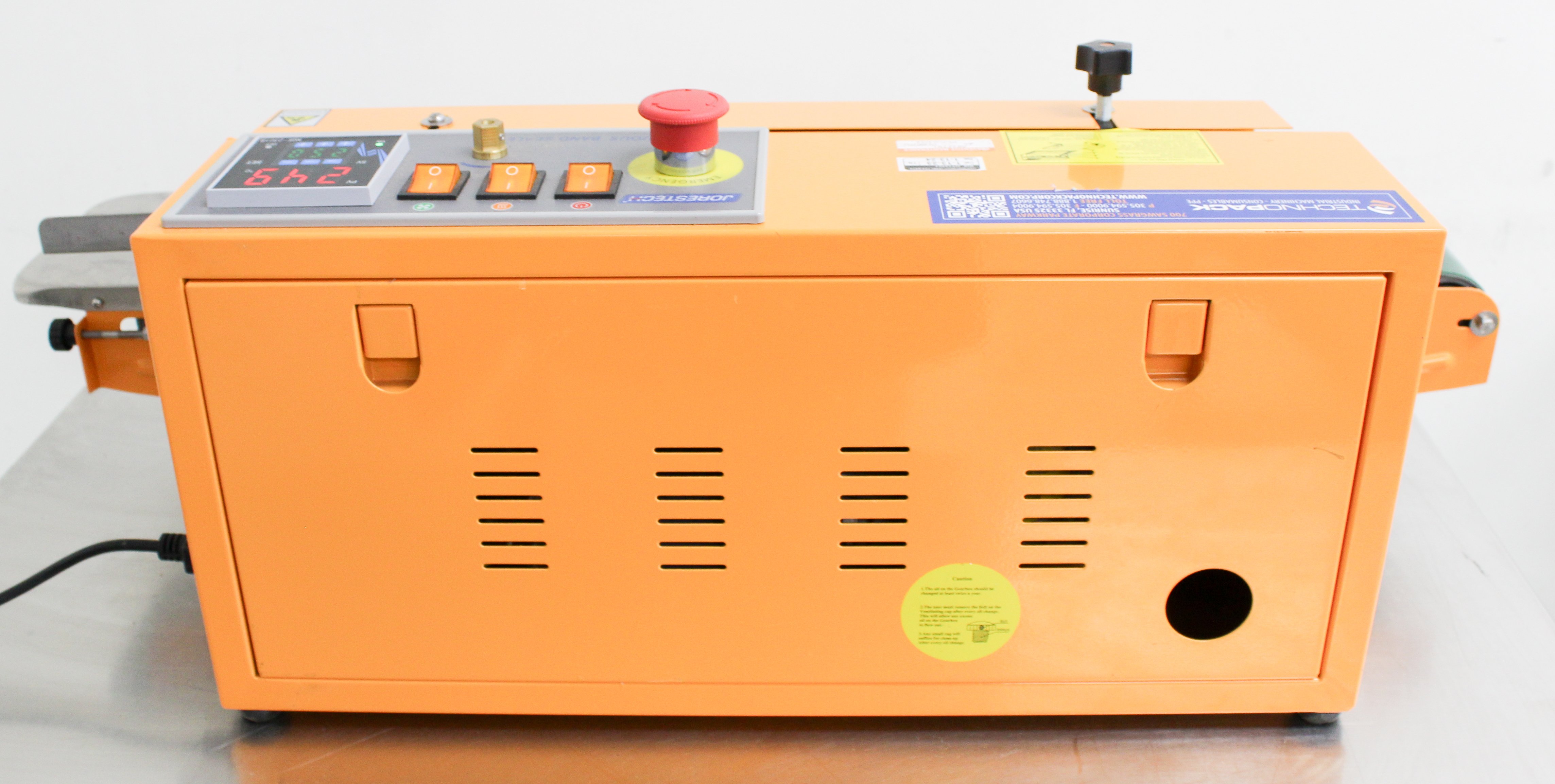 JORESTECH E-CBS-630D Continuous Band Sealer 54ft/min Digital Control PE PP