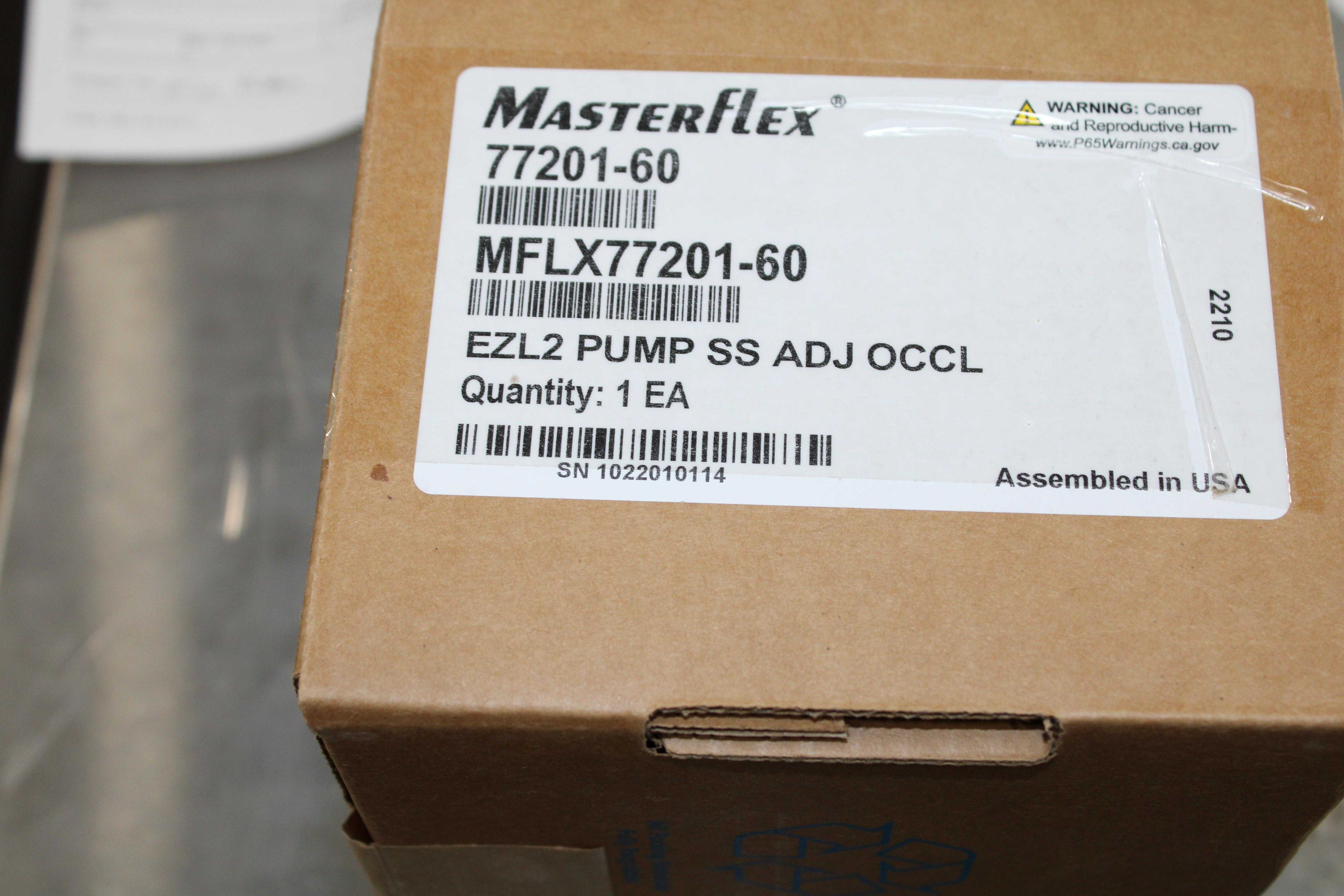 Masterflex 77201-60 Pump Head Peristaltic L/S Four Roller 2300ml/min New