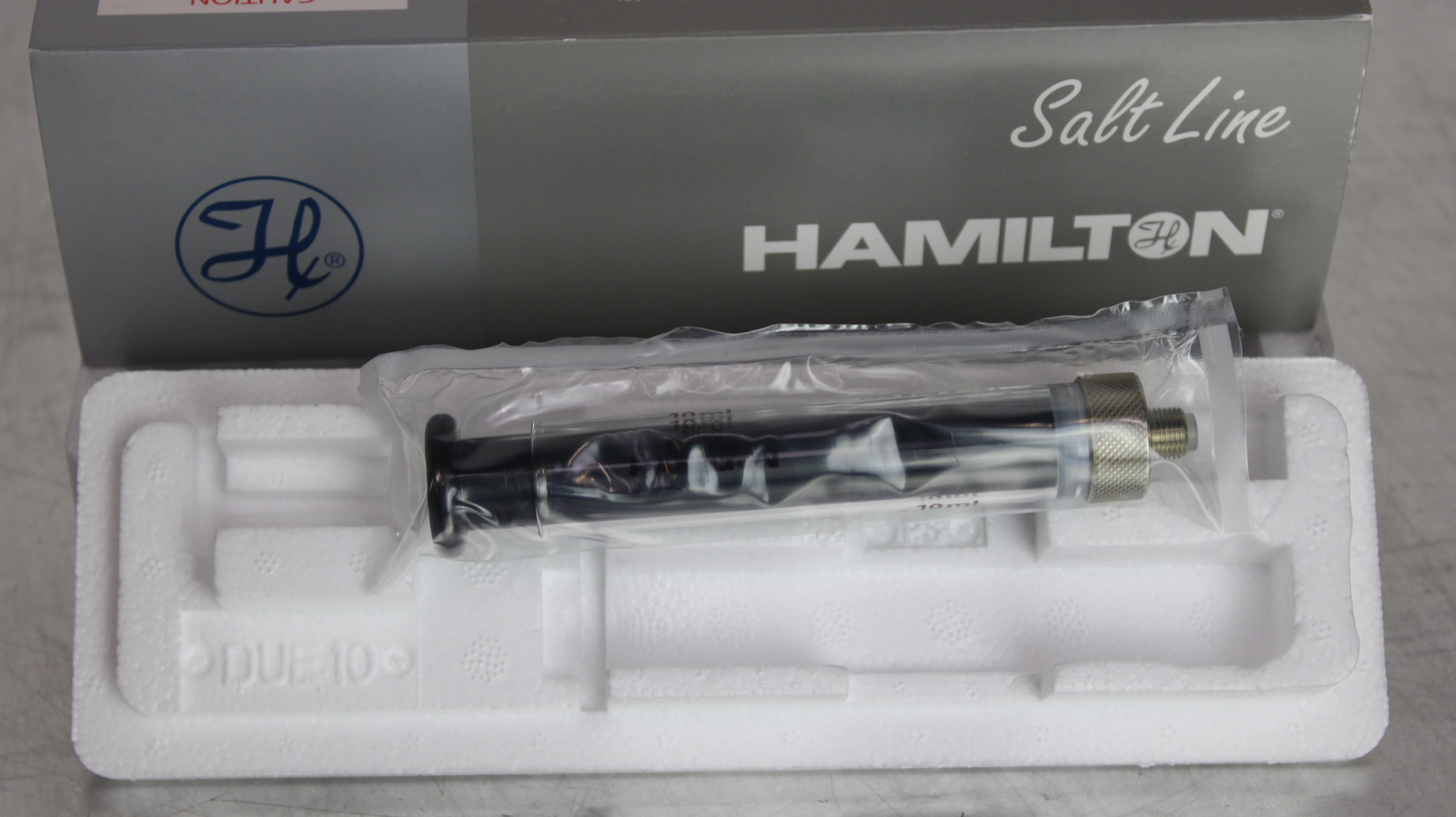 Hamilton 1010 AD SAL Syringe 10 mL Gastight Borosilicate Glass PTFE