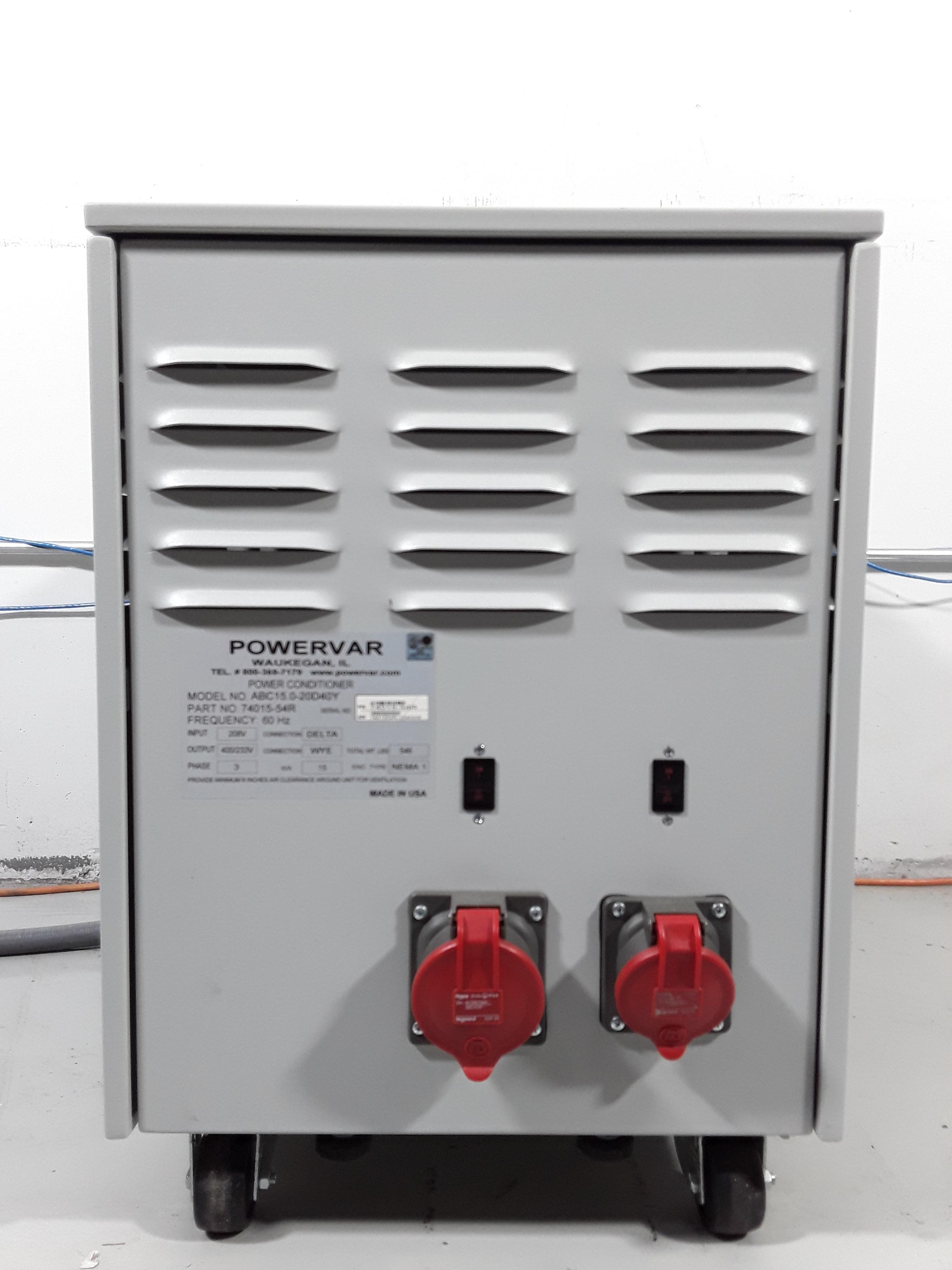 Powervar GPI Series 2000 Global Power Conditioner Model ABC15.0-20D40Y