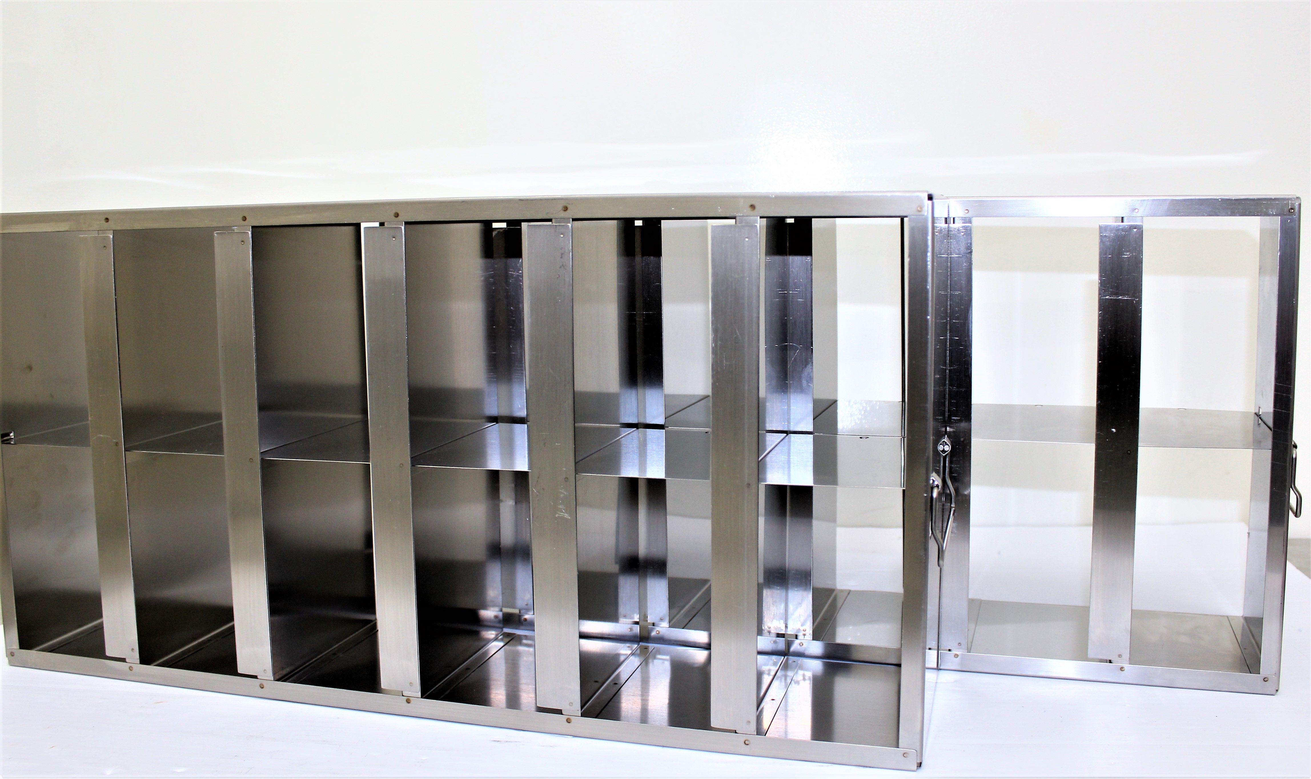 VWR 89214-698 Ultra Low Freezer Rack 12 Slot Stainless Steel Storage