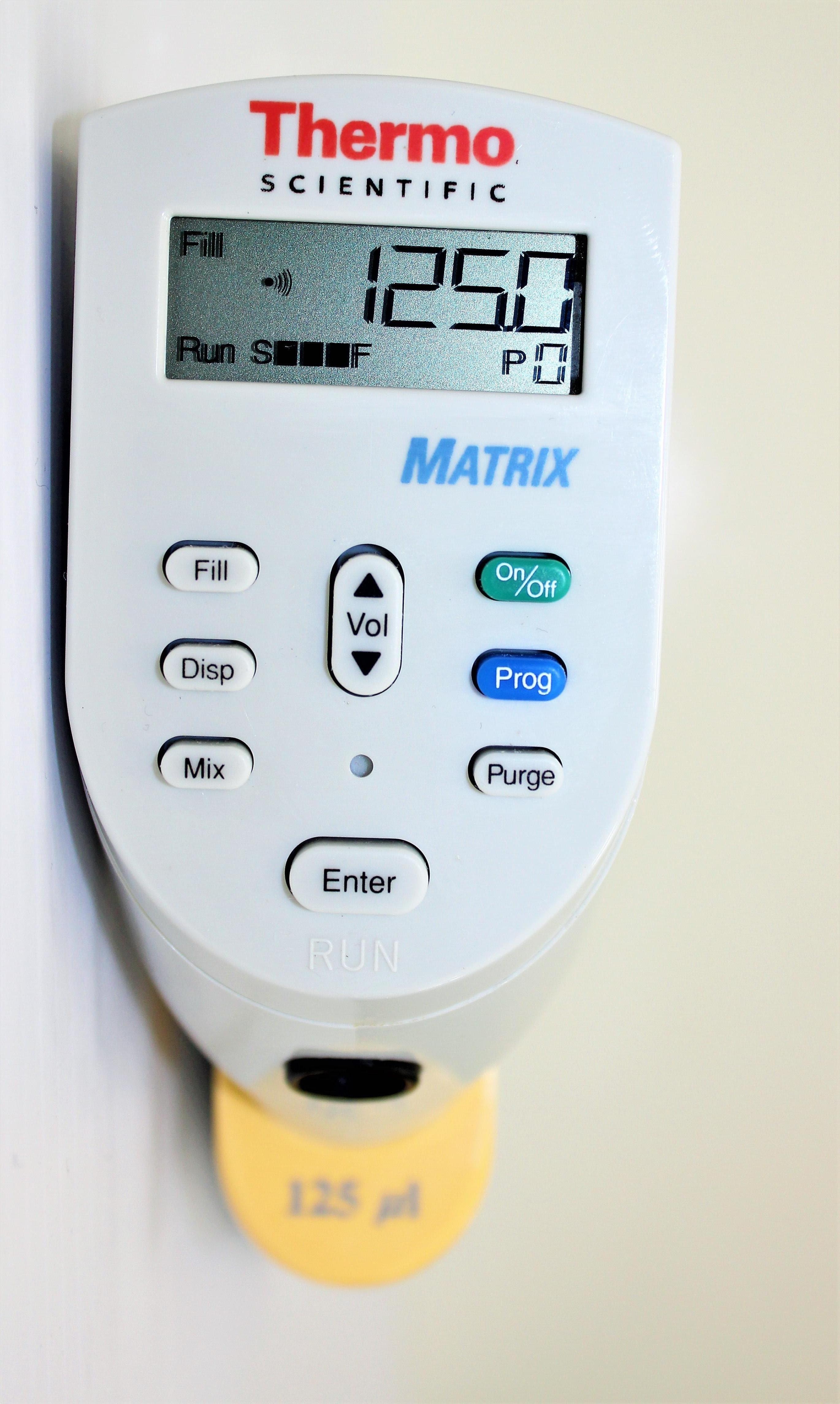 Thermo Matrix 125uL Multichannel Pipettor 16 Channel Rapid Programmed