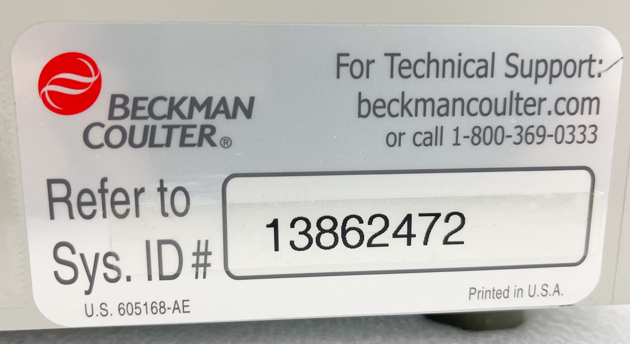 Beckman Coulter Microfuge 20R Microcentrifuge -10C to +40C 48000 mL RPM
