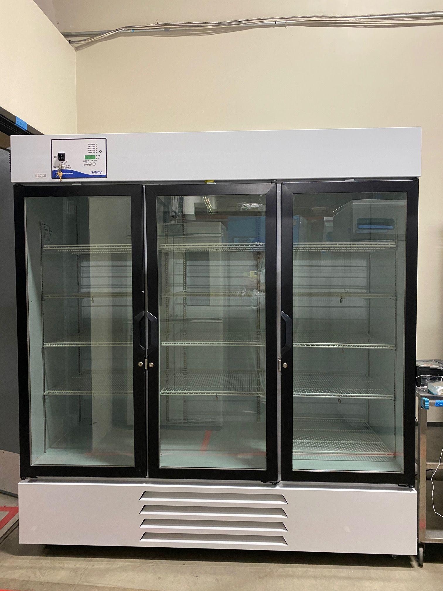 Fisher Scientific Triple Door Refrigerator. 115V.