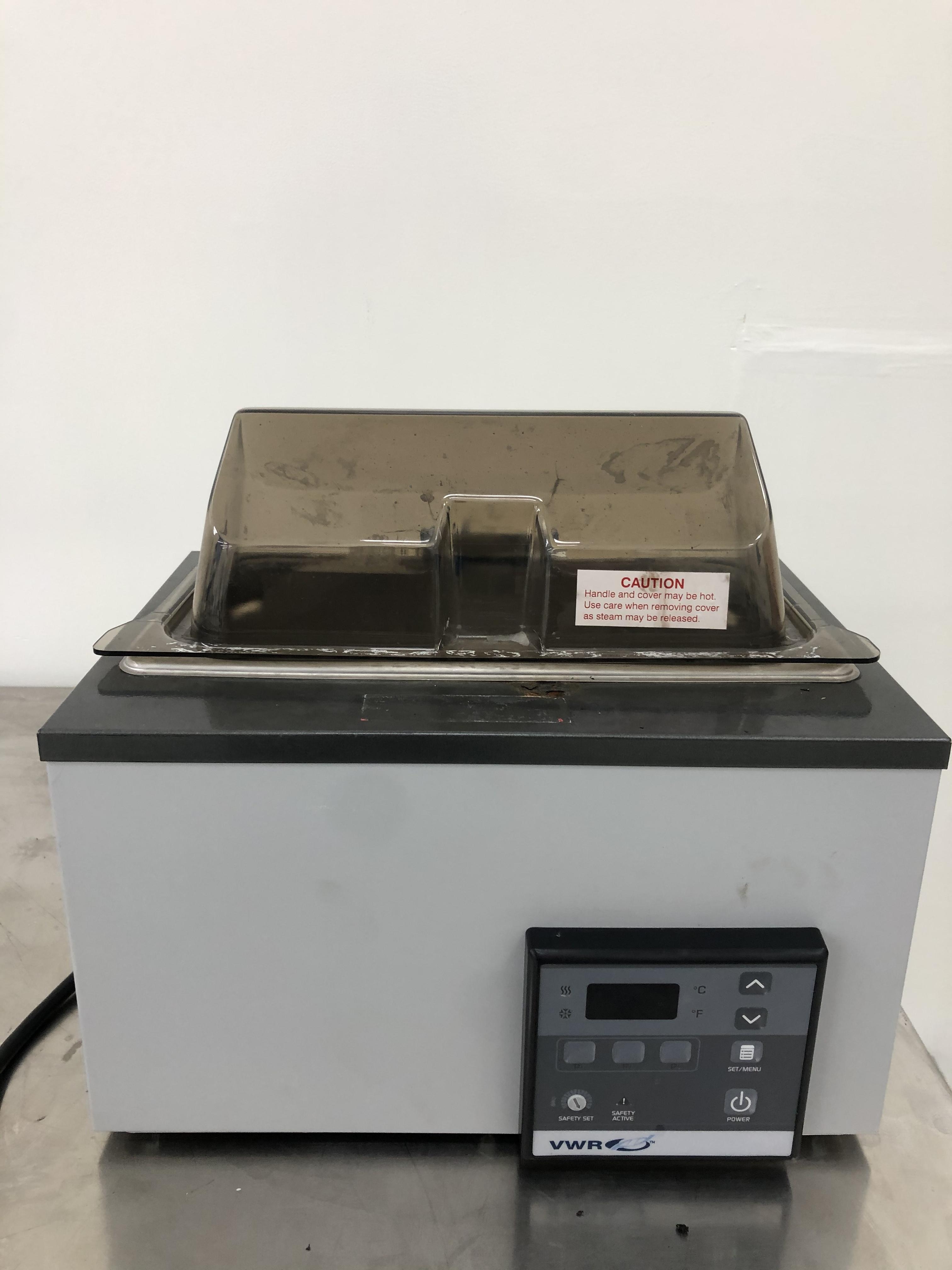 VWR Model 5L Water Bath 5L Dual Thermostat Microprocessor 120V 60Hz Used