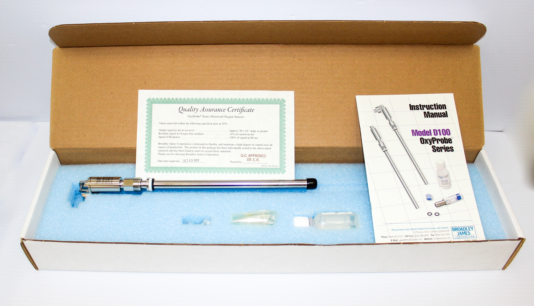 Broadley-James D145 Dissolved Oxygen Sensor Autoclavable 12mm Durable Design