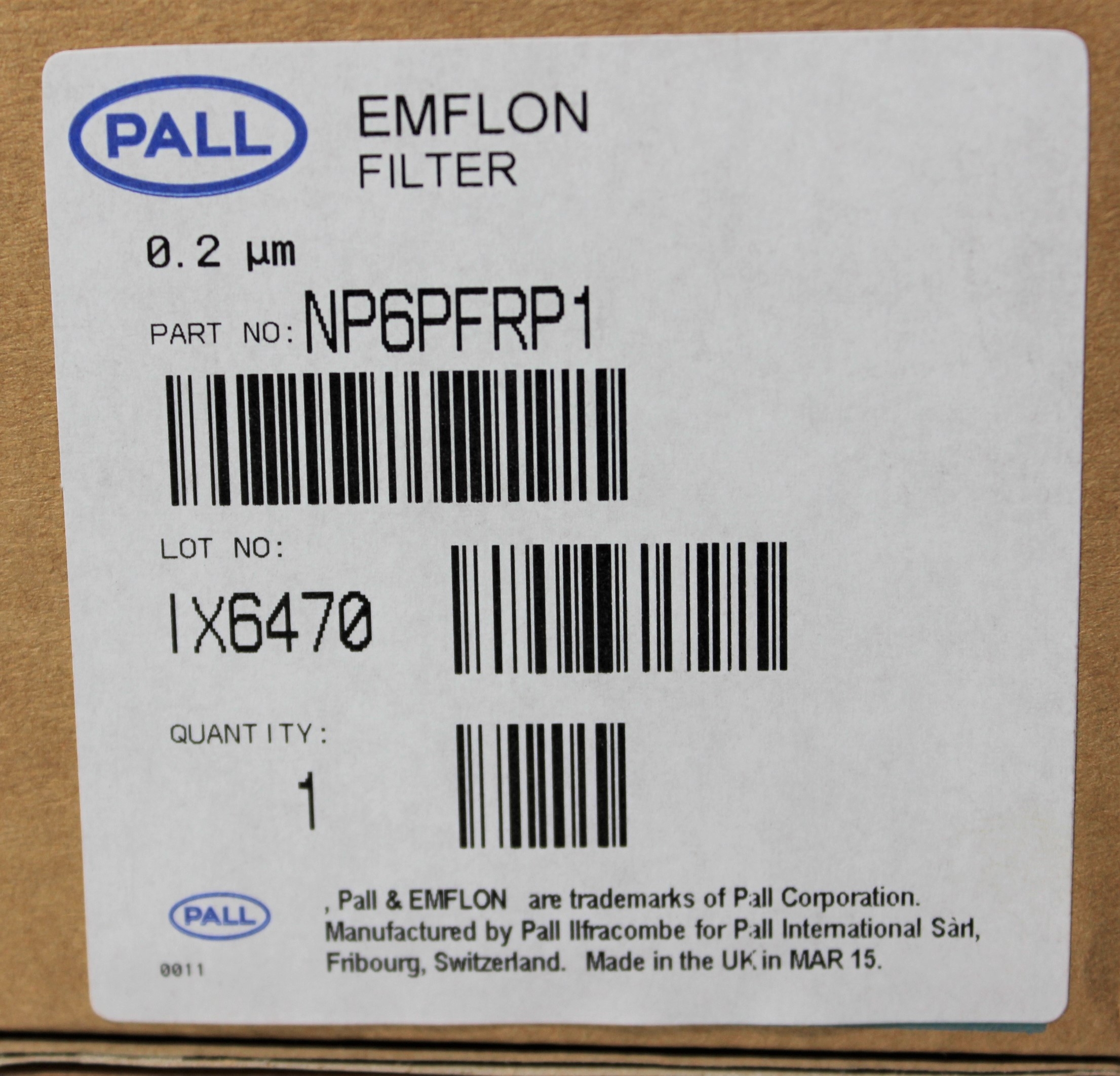 Pall Emflon Filter PFR 0.2m NP6PFRP1 Turnkey Gas Filtration System