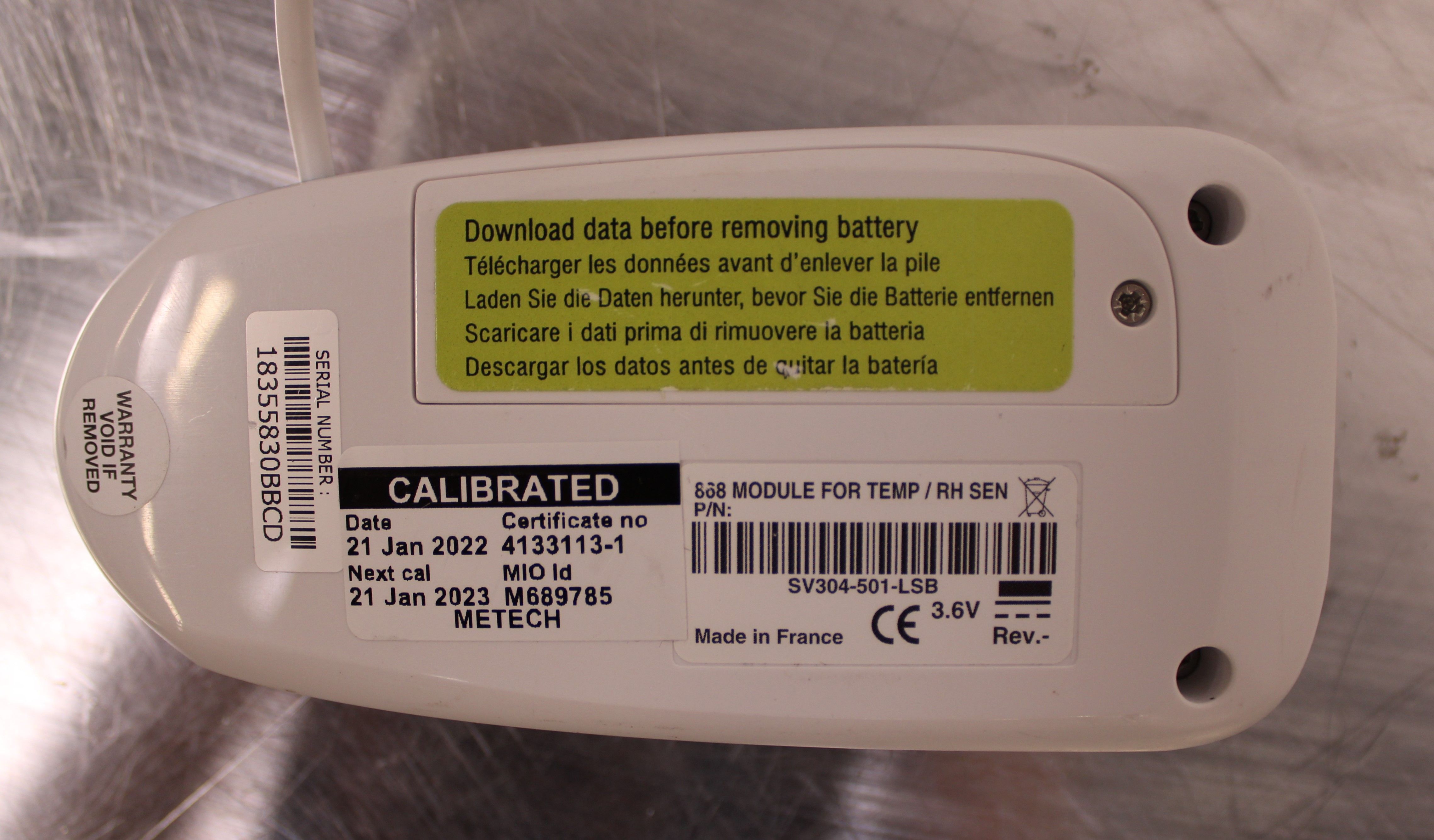 Thermo SV304-501-LSB Module/Sensor for 24/7 Lab Monitoring, 868MHz