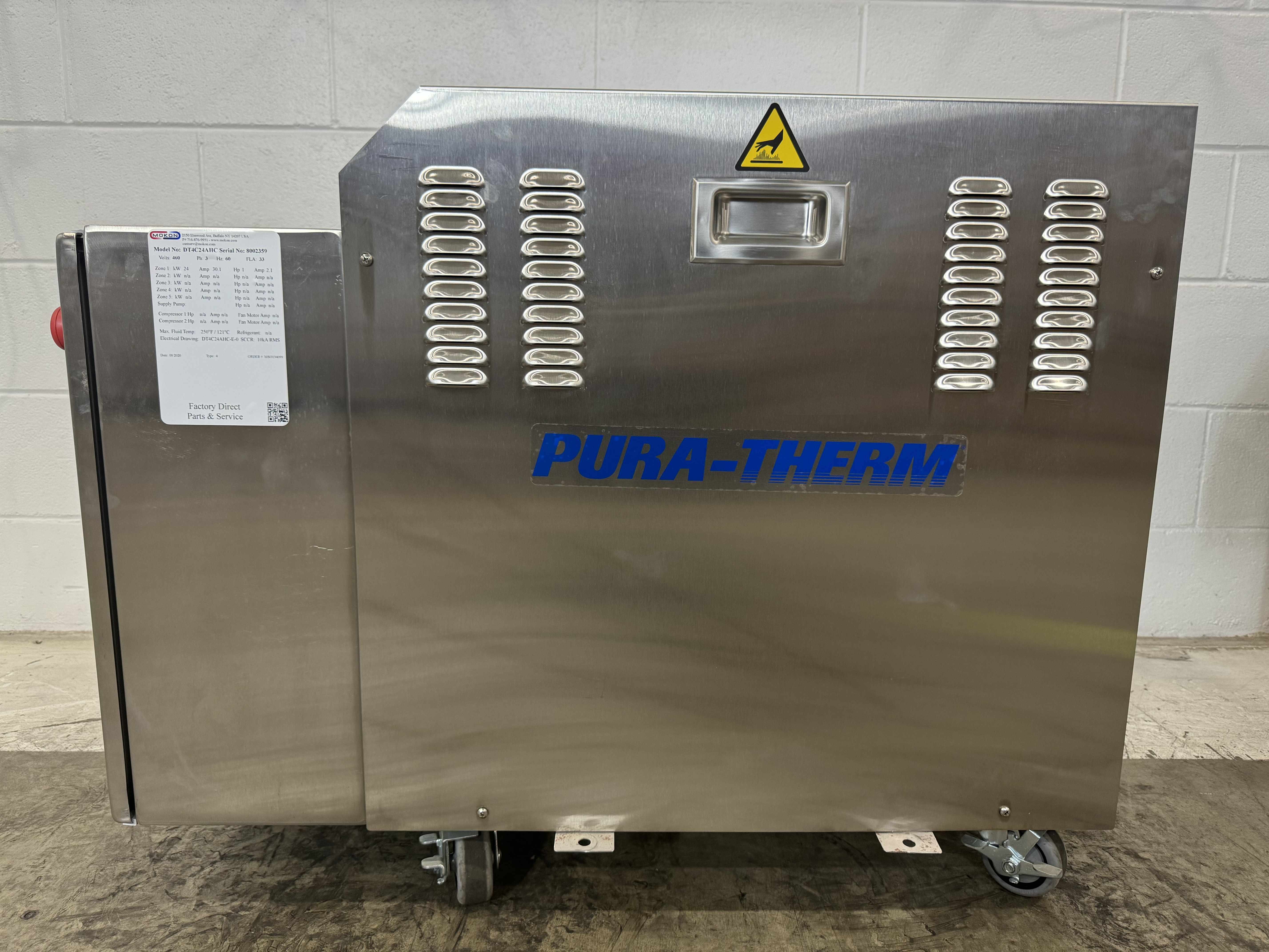 Mokon DT4C24AHC Circulating Water Temperature Control System, 250F Capability