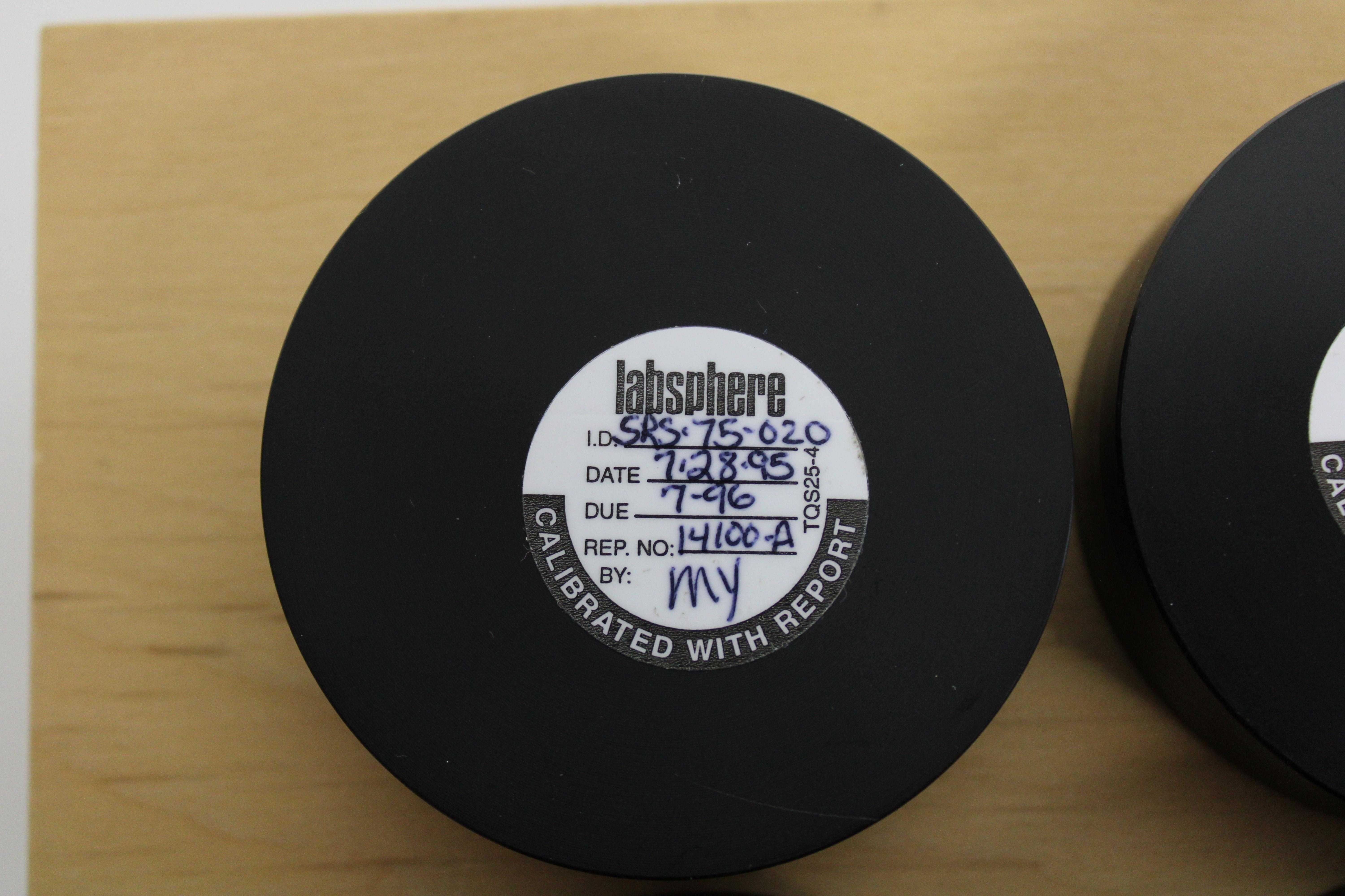 Labsphere Reflectance Standard SRS Used for Spectrophotometry UV-VIS-NIR