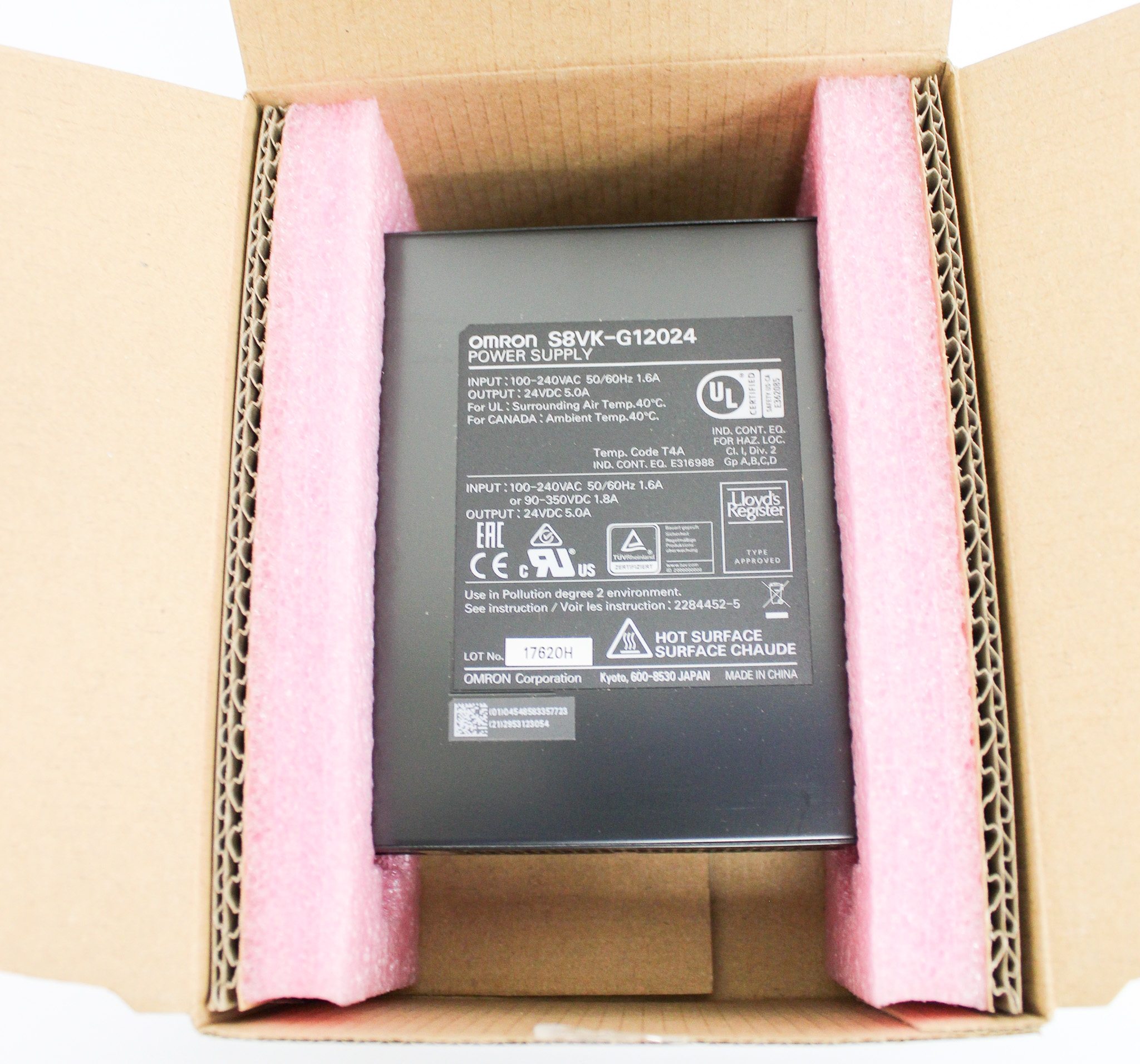 Omron S8VK-G12024 Switch Mode Power Supply DIN Rail 120V/220V