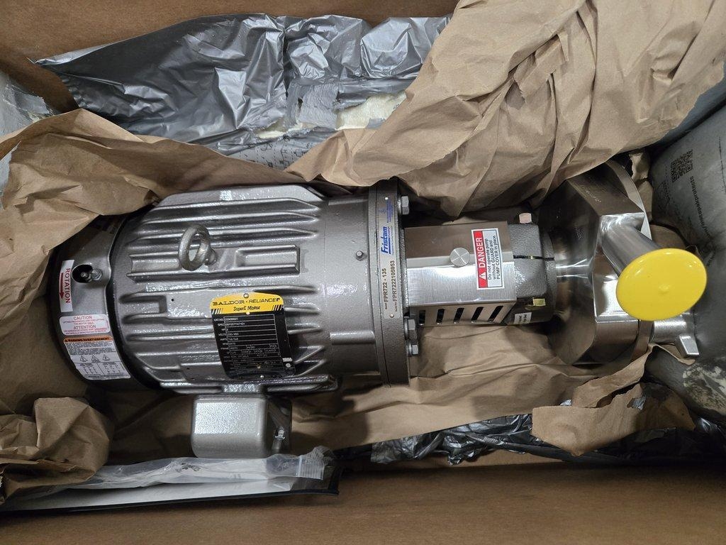 Fristam FZX 2200 Centrifugal Pump - 100 GPM 316 Stainless Steel USA Made