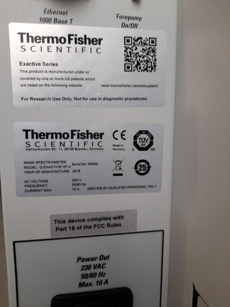 Thermo Q Exactive HF-X LC/MS Mass Spec System 