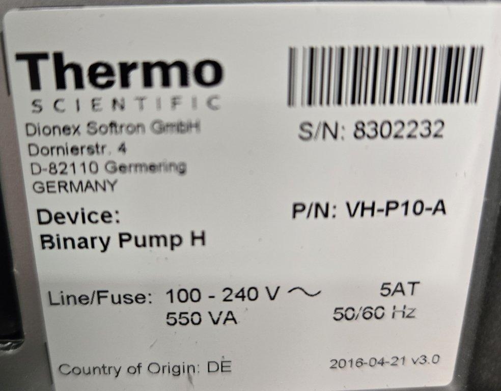 Thermo Vanquish UHPLC System HPLC Includes Pump & Detector Germany 2016
