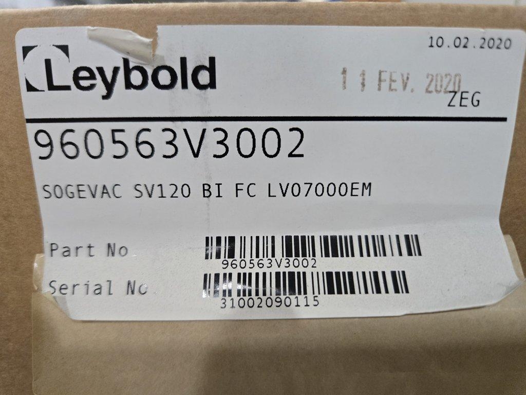 Leybold Sogevac SV120BIFC Vacuum Pump Industrial 200-240V High Capacity