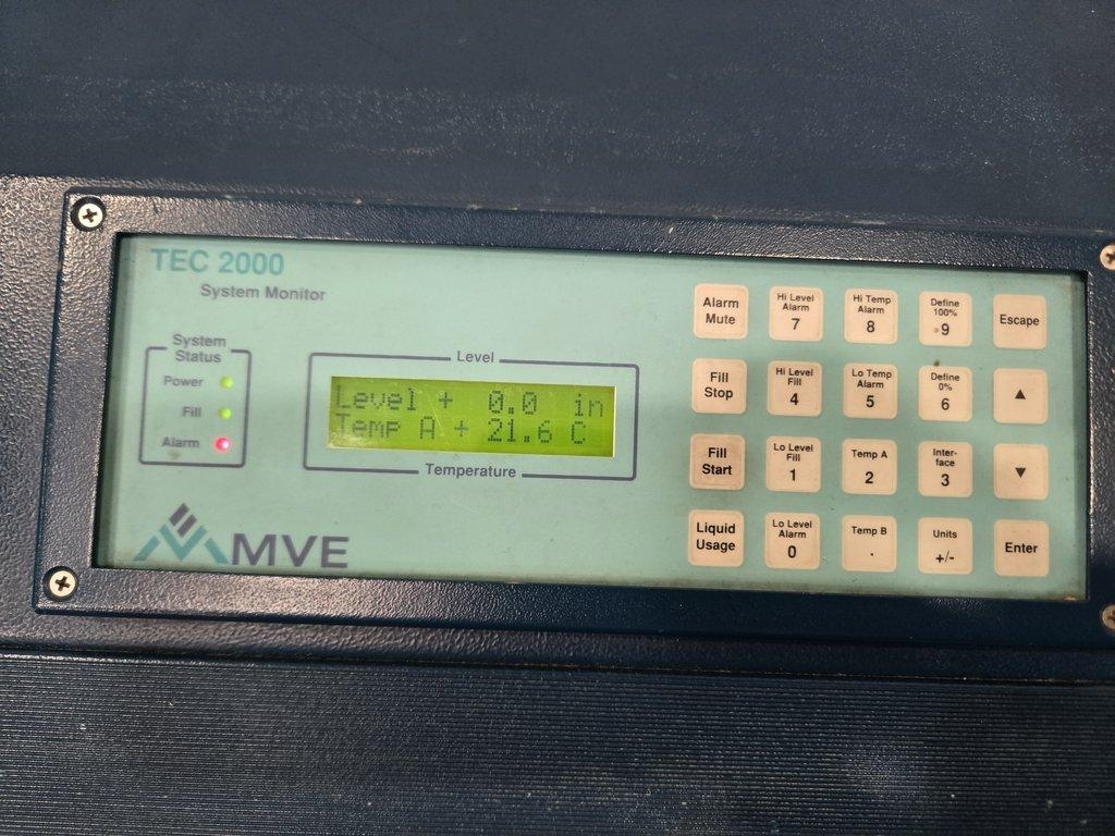 MVE XLC-1200F-GB Cryogenic Freezer Controller 120V 60Hz Powers On Tests Passed