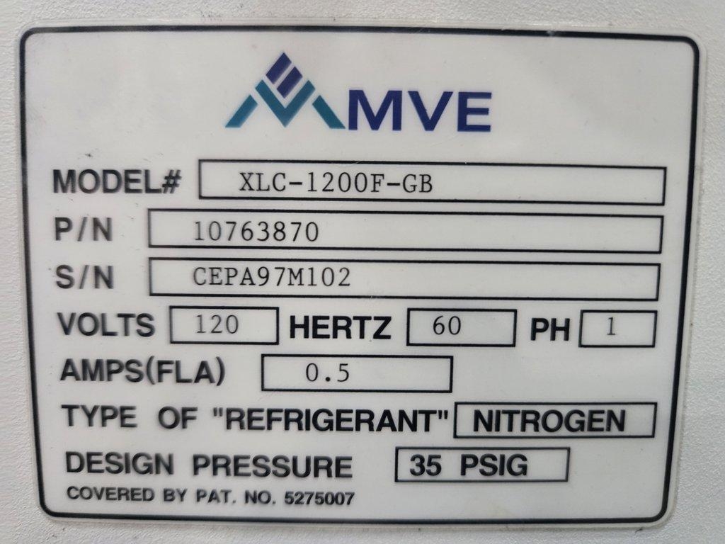 MVE XLC-1200F-GB Cryogenic Freezer Controller 120V 60Hz Powers On Tests Passed