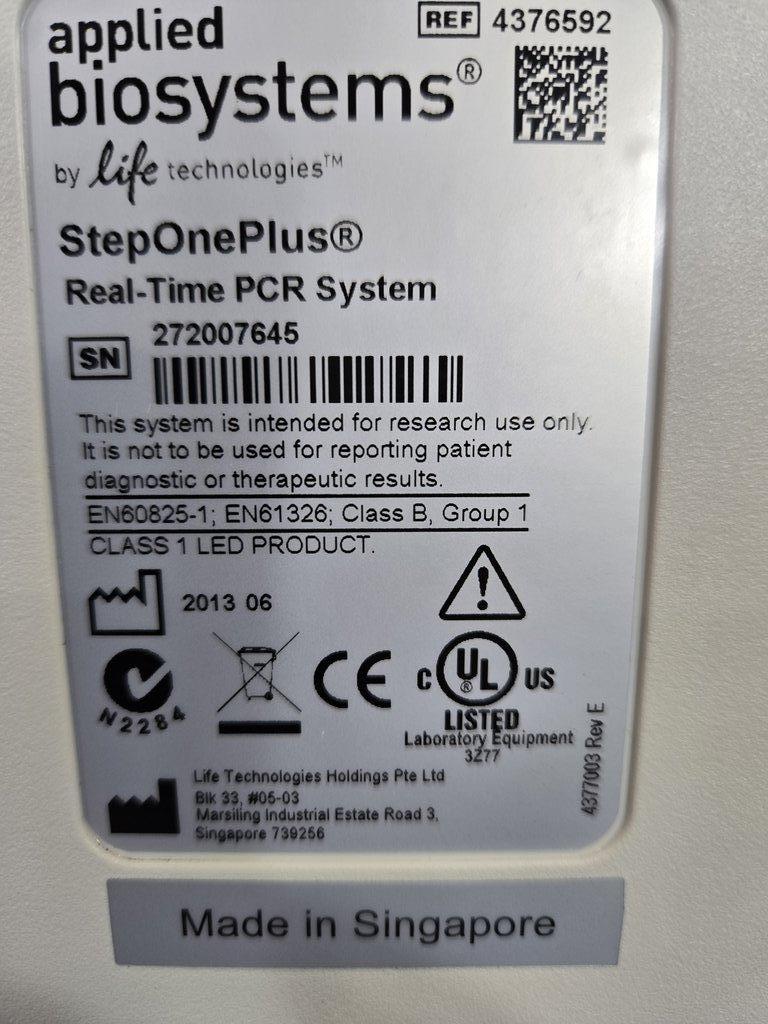 ABI StepOnePlus Real-Time PCR System Molecular Biology Real Time PCR Accurate