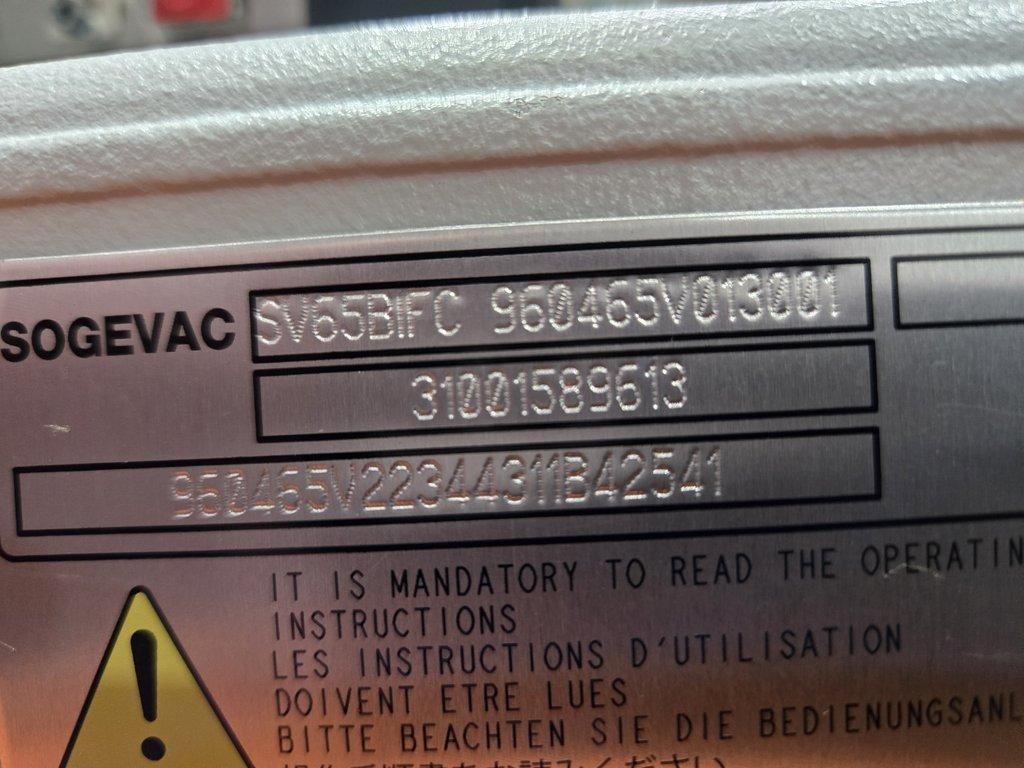 Leybold Sogevac SV65 BIFC Pump 200-240V 50/60Hz VG Condition