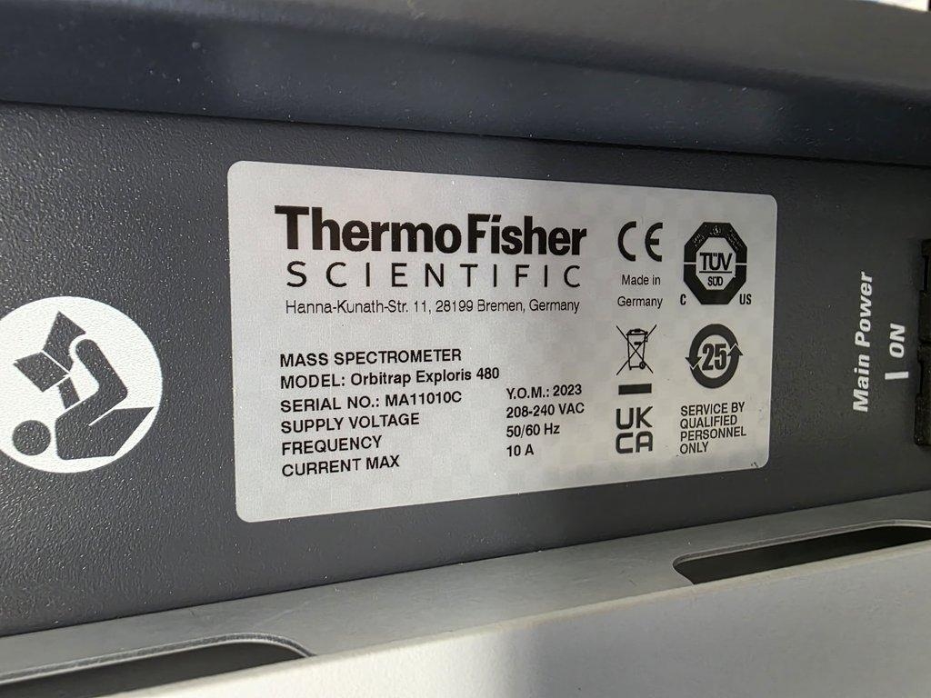 Thermo Orbitrap Exploris 480 LC/MS System w/ Computer Installed In Use