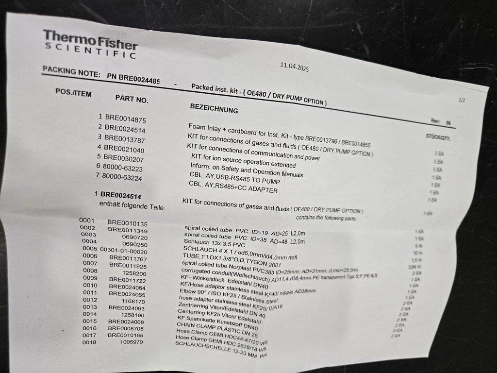 Thermo Q EXACTIVE HF Mass Spectrometer Parts Instrument 2016 Germany