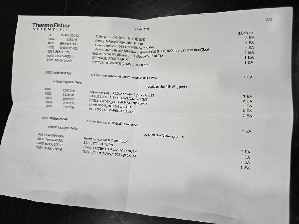 Thermo Q EXACTIVE HF Mass Spectrometer Parts Instrument 2016 Germany