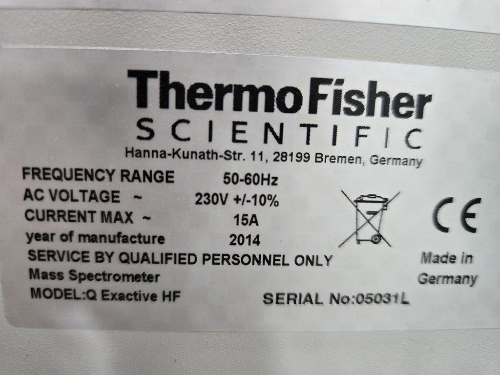 Thermo Q EXACTIVE HF Mass Spectrometer for Accurate Mass Analysis