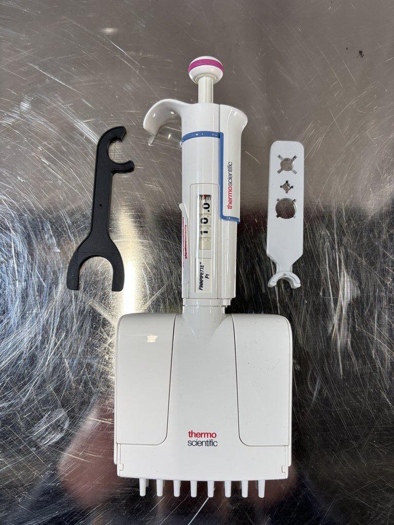 Thermo Scientific Finnpipette F1 8-ch 1-10uL Pipetting Equipment Excellent Condition