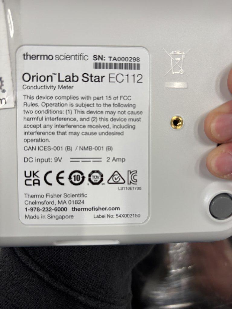 Thermo Scientific Orion Lab Star EC112 Conductivity Meter for Lab Use
